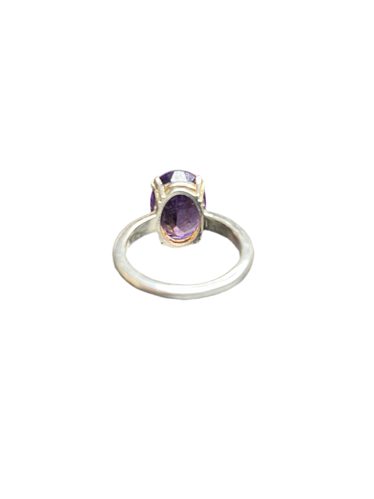 Genuine Amethyst Sterling Silver Rings