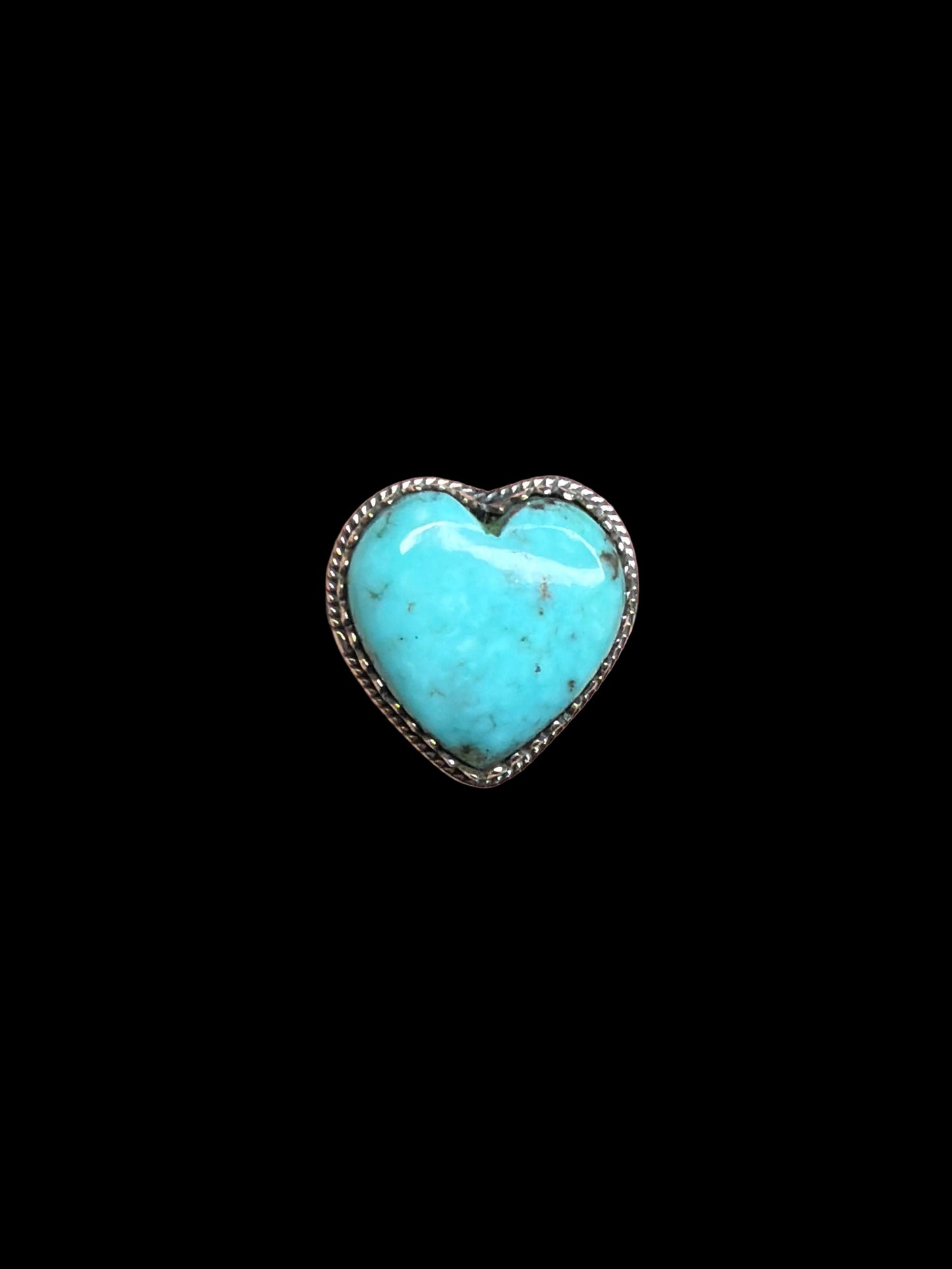 The Arizona Turquoise Heart Rings
