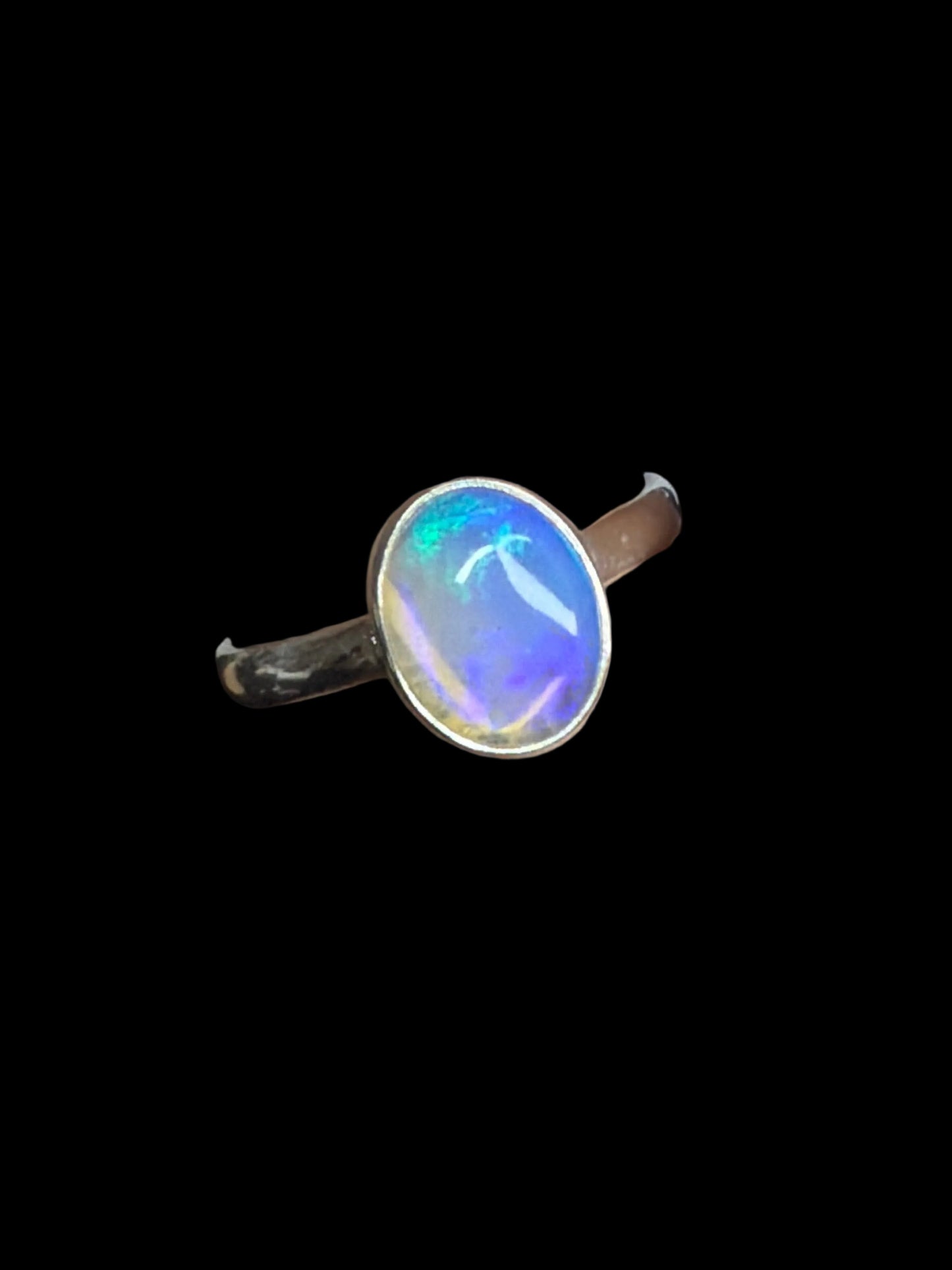 Ethiopian Opal Sterling Silver Rings