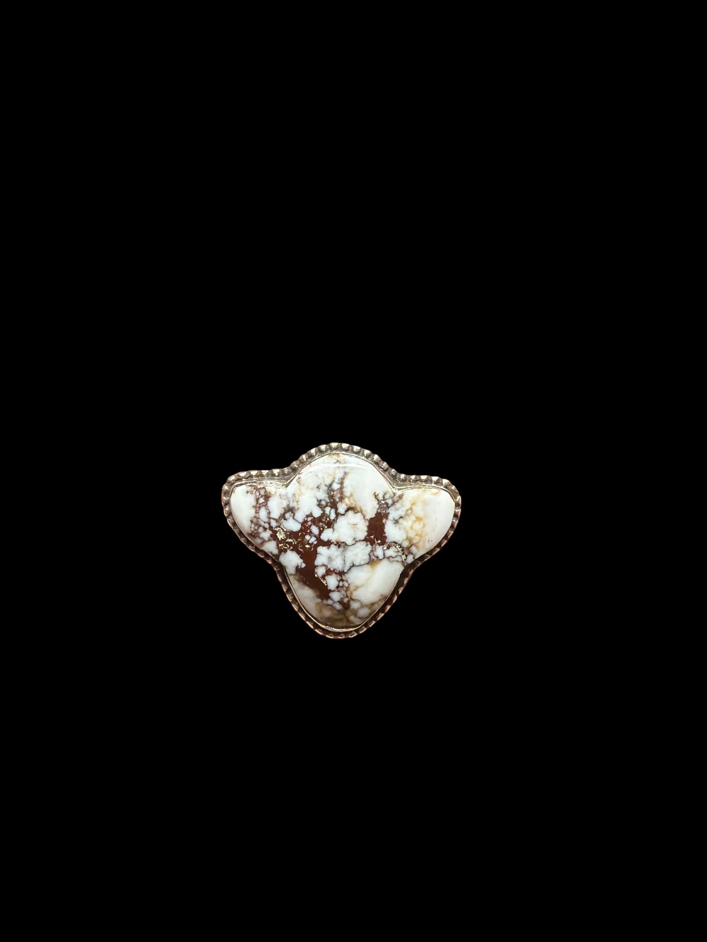 Wild Horse Jasper Cow Head Rings