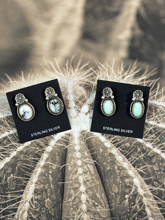 Desert Flower Stud Earrings