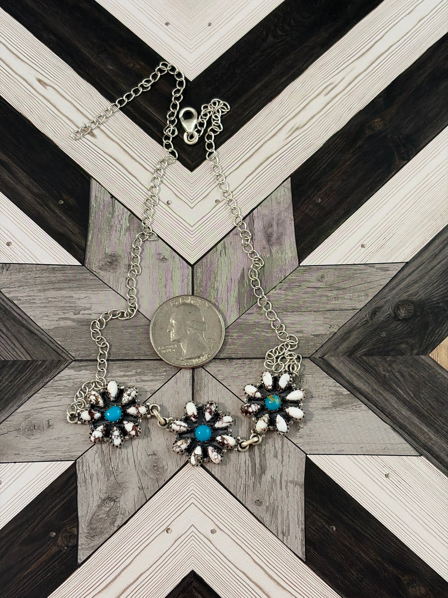Wild Horse Jasper & Kingman Turquoise Necklace