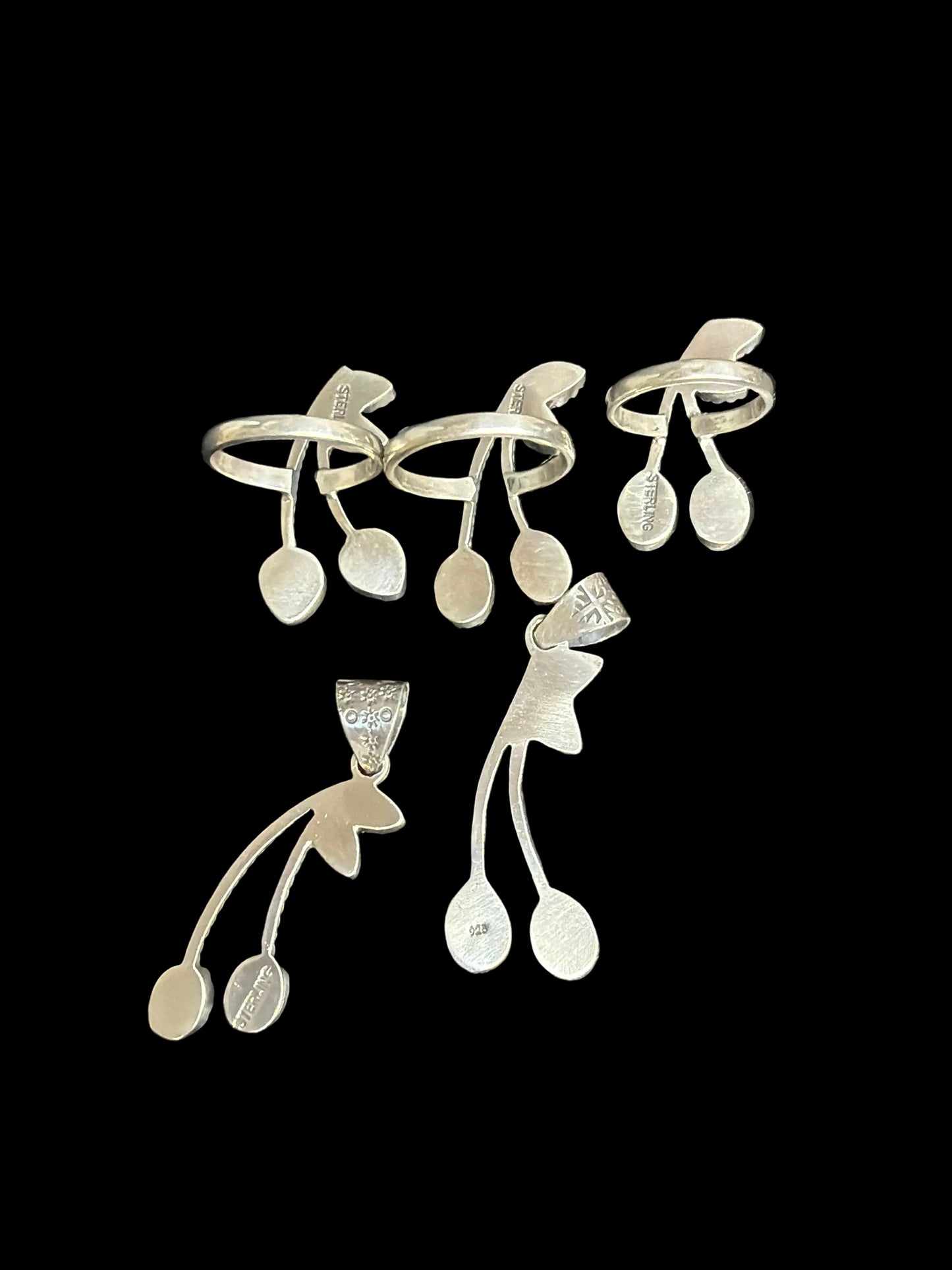 Handcrafted Cherry Rings & Pendants