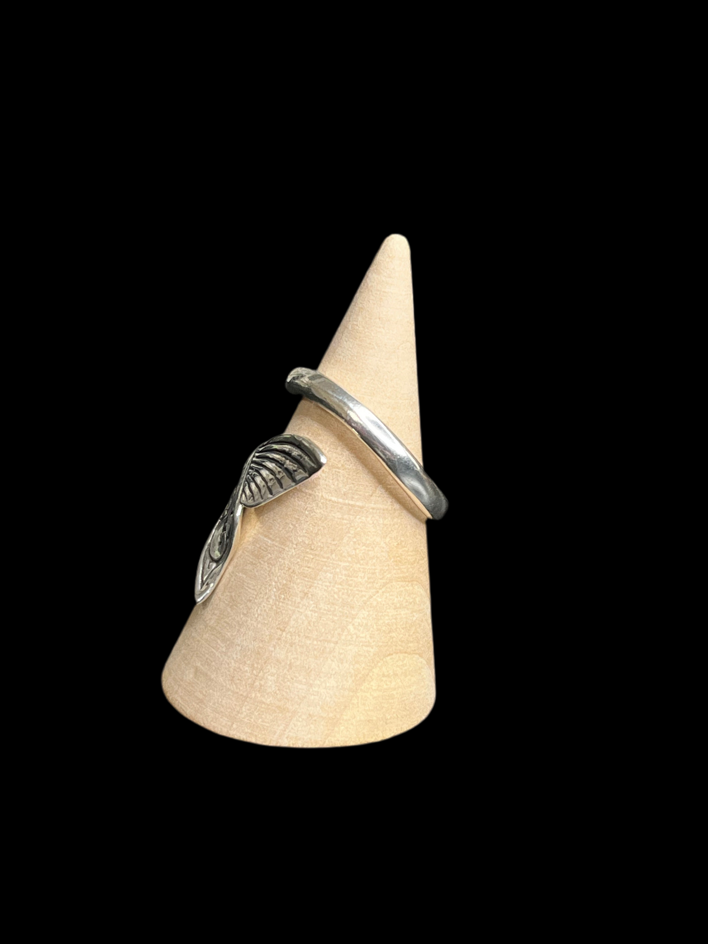 Whale Tail Silver Ring - adjustable