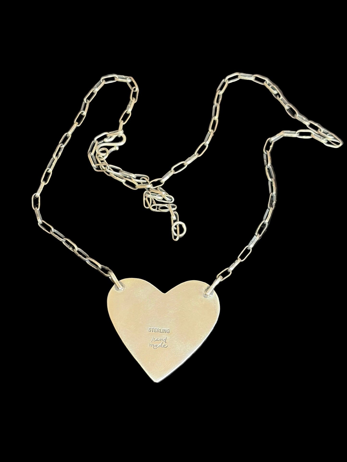 Handcrafted Kingman Turquoise Multi-Stone Heart Necklace