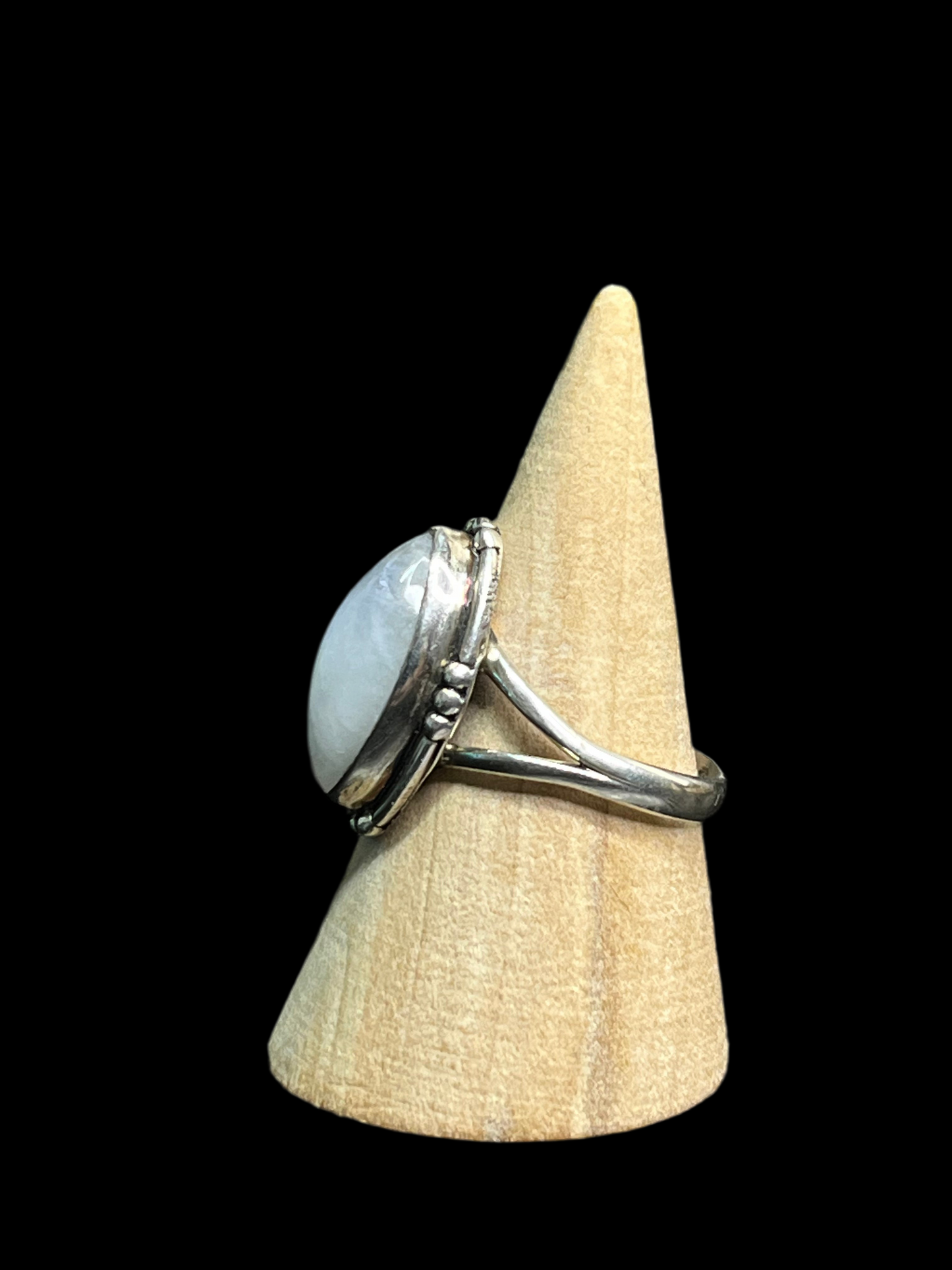 Moonstone Sterling Silver Ring - size 10