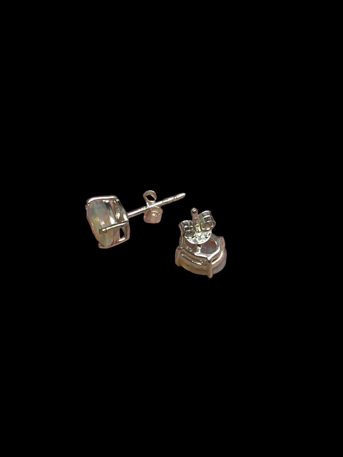 Ethiopian Opal Prong Set Earrings