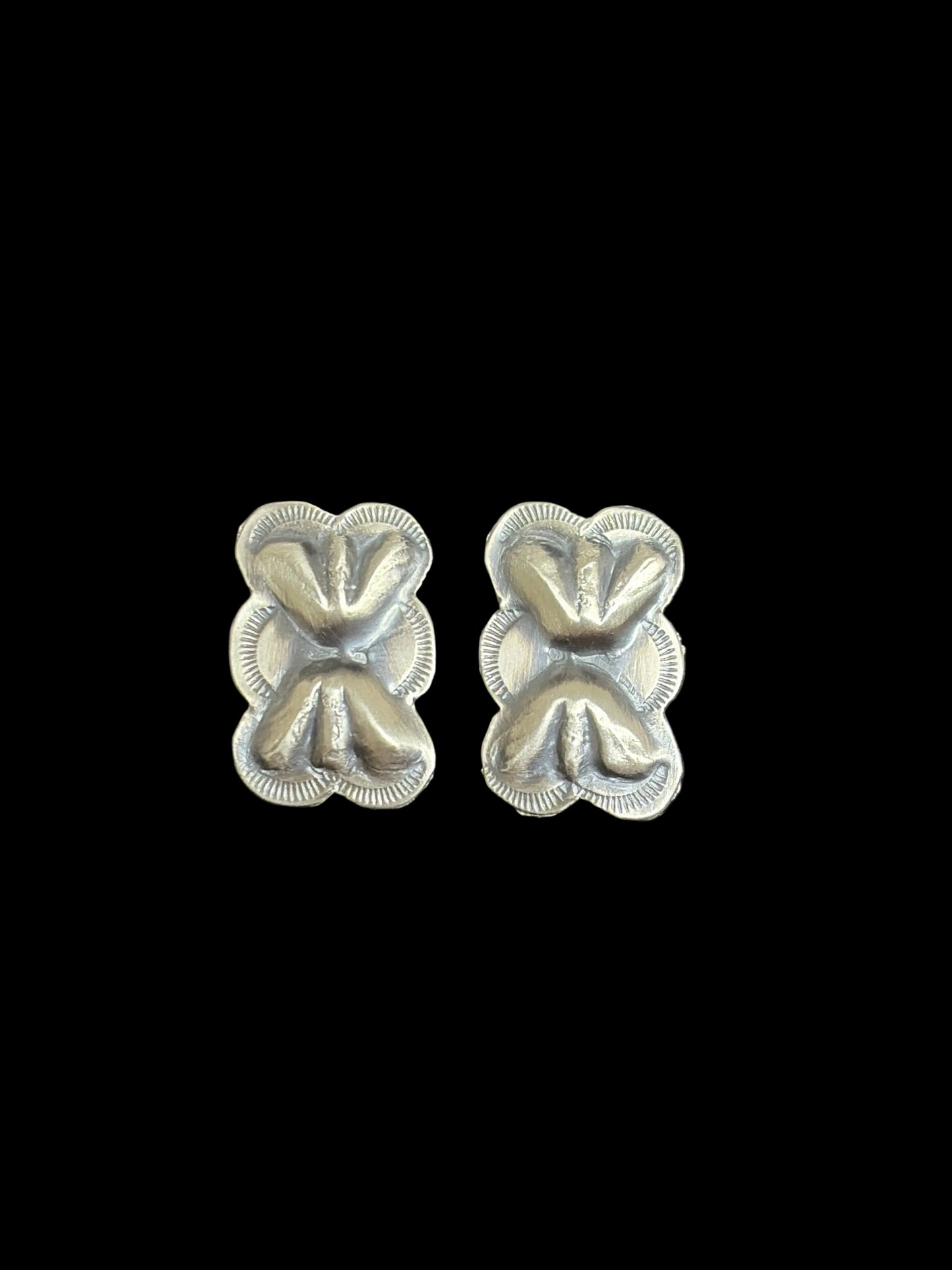Hand-Stamped Sterling Earrings