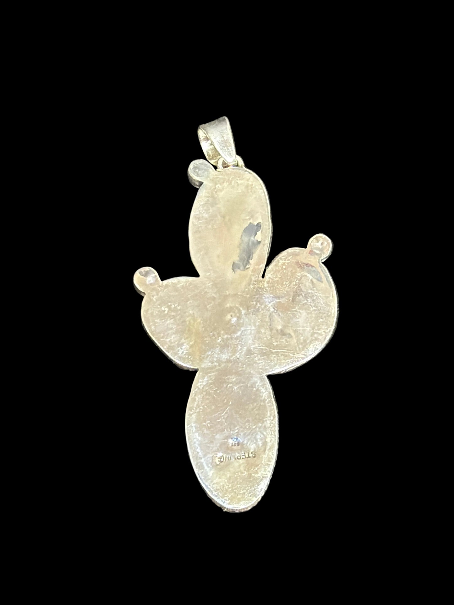 Mine 8 Turquoise & Pink Conch Cactus Pendant