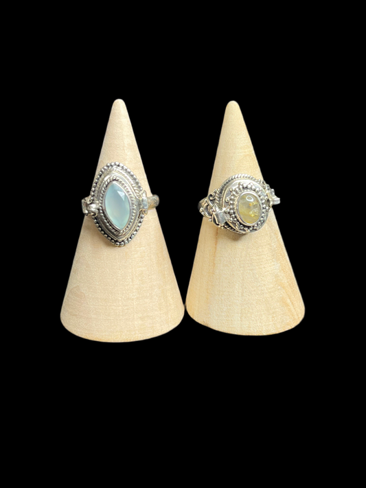 Poison Rings Sterling Silver - size 6