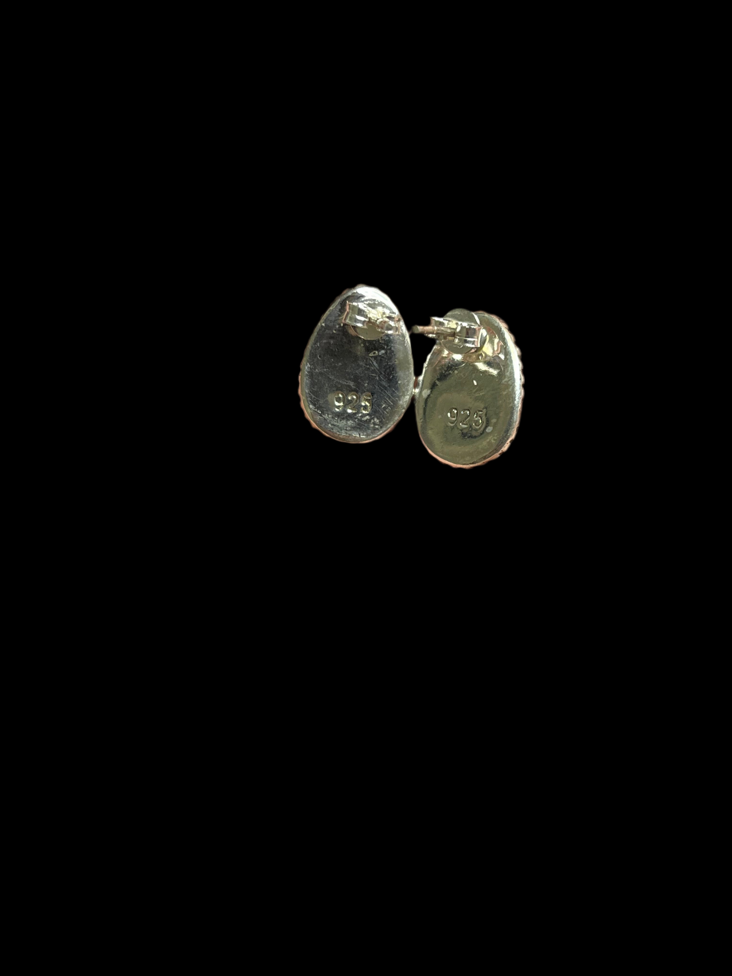 Aurora Opal Sterling Silver Stud Earrings