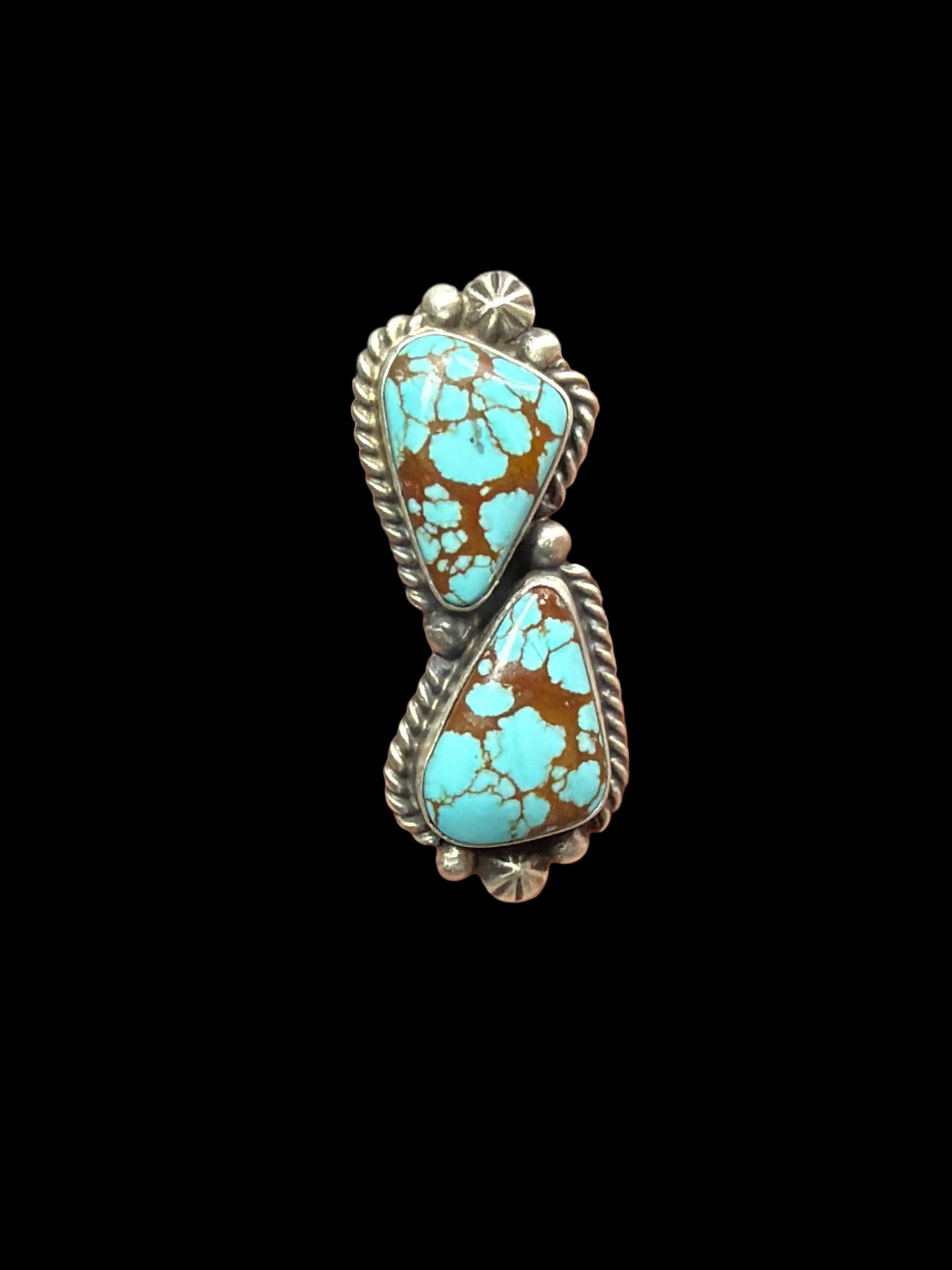 Navajo - Eugene Belone - Mine #8 Turquoise Ring - Adjustable