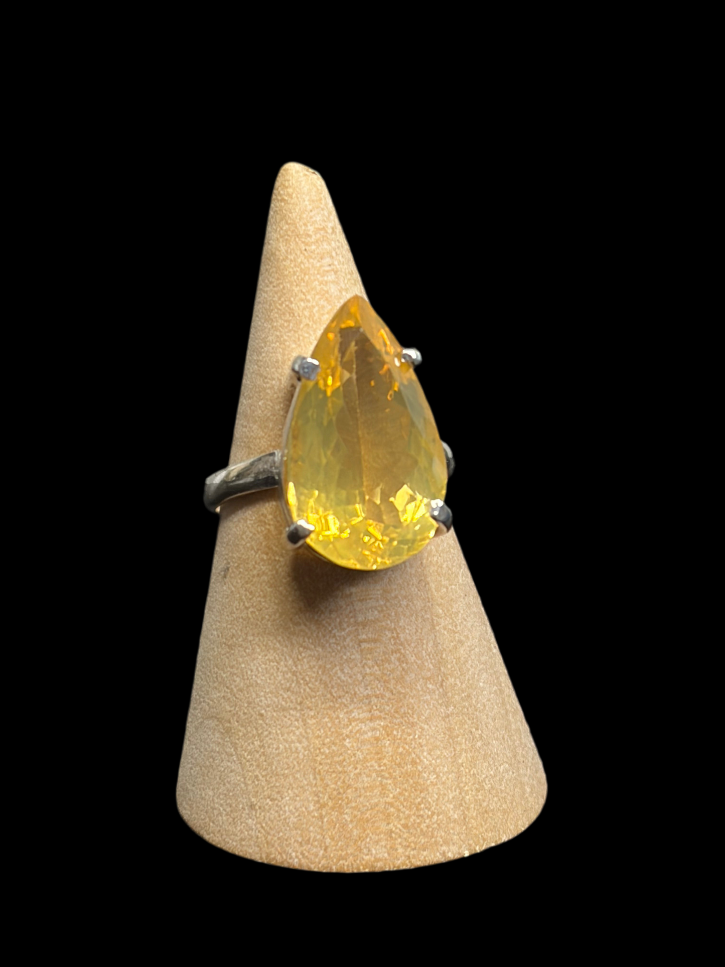 High Grade Citrine Sterling Silver Rings