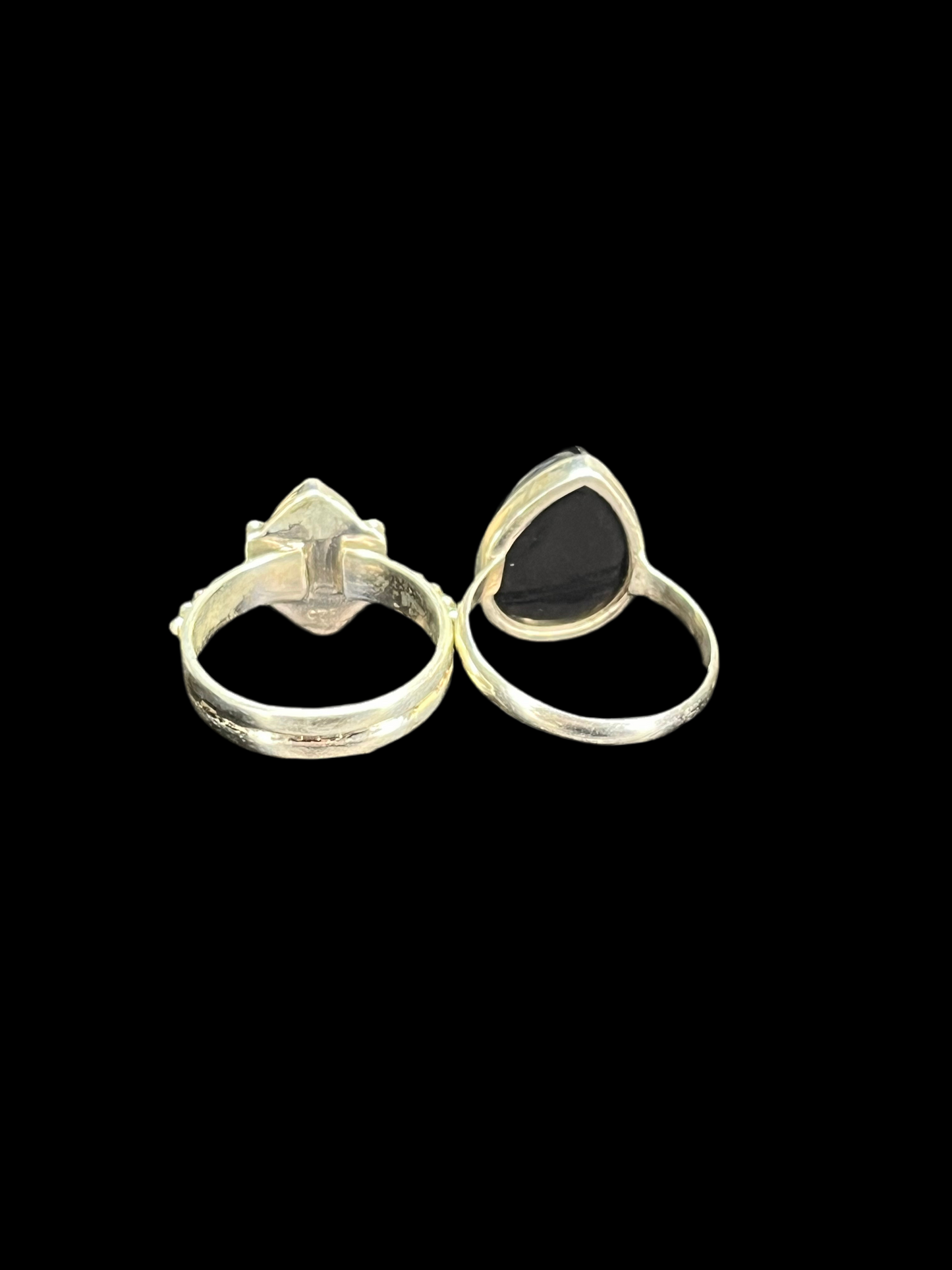 Black Onyx Sterling Silver Rings