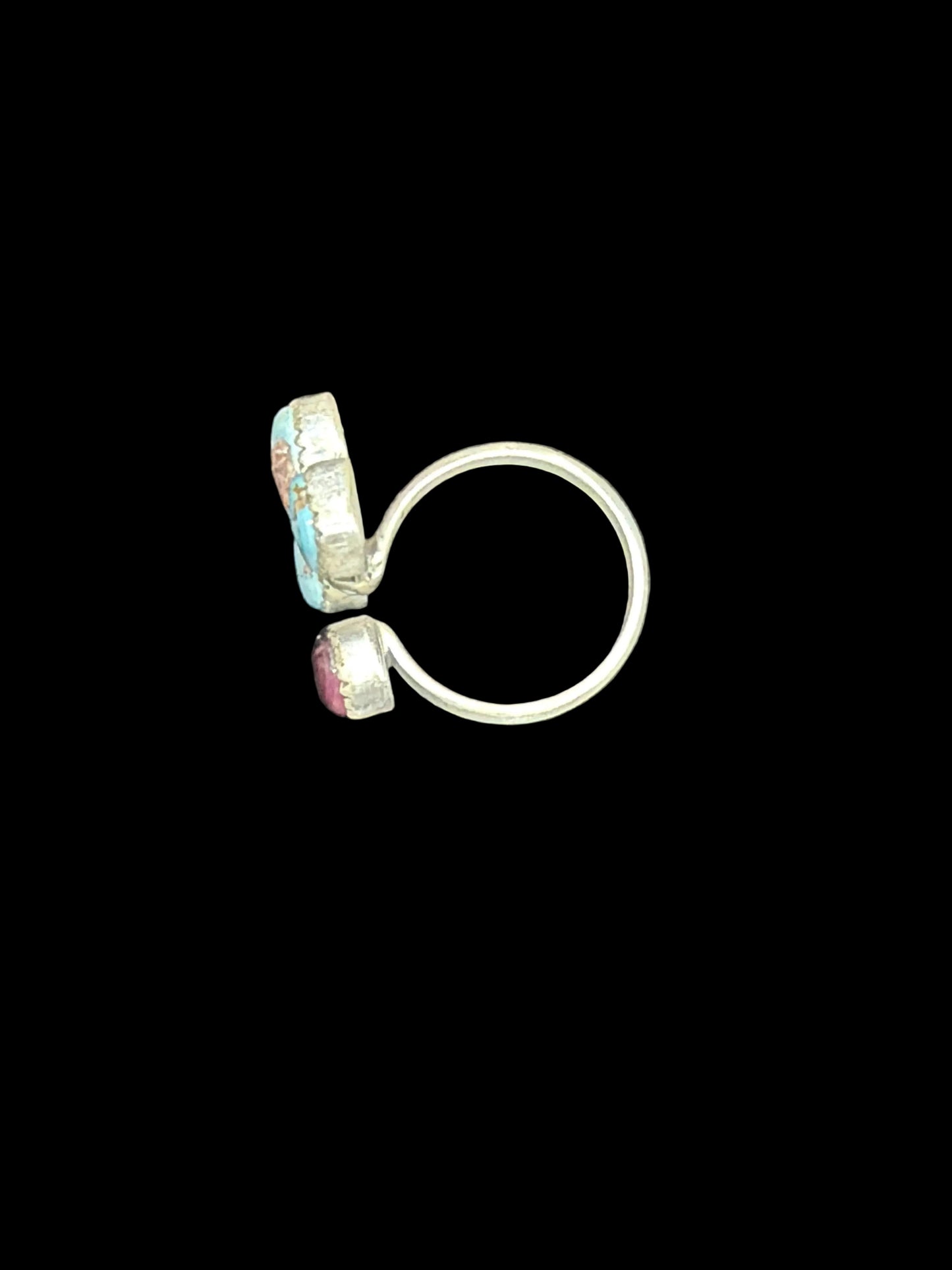 Golden Hills Turquoise & Purple Spiny Floater Ring