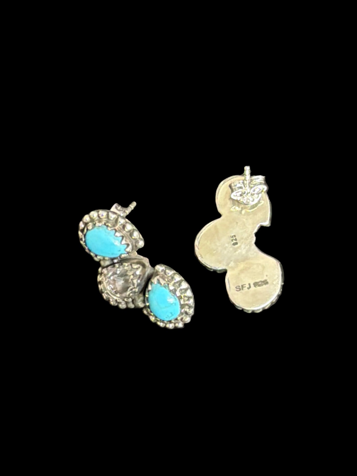 Southwest Sparkle Ear Crawler Earrings