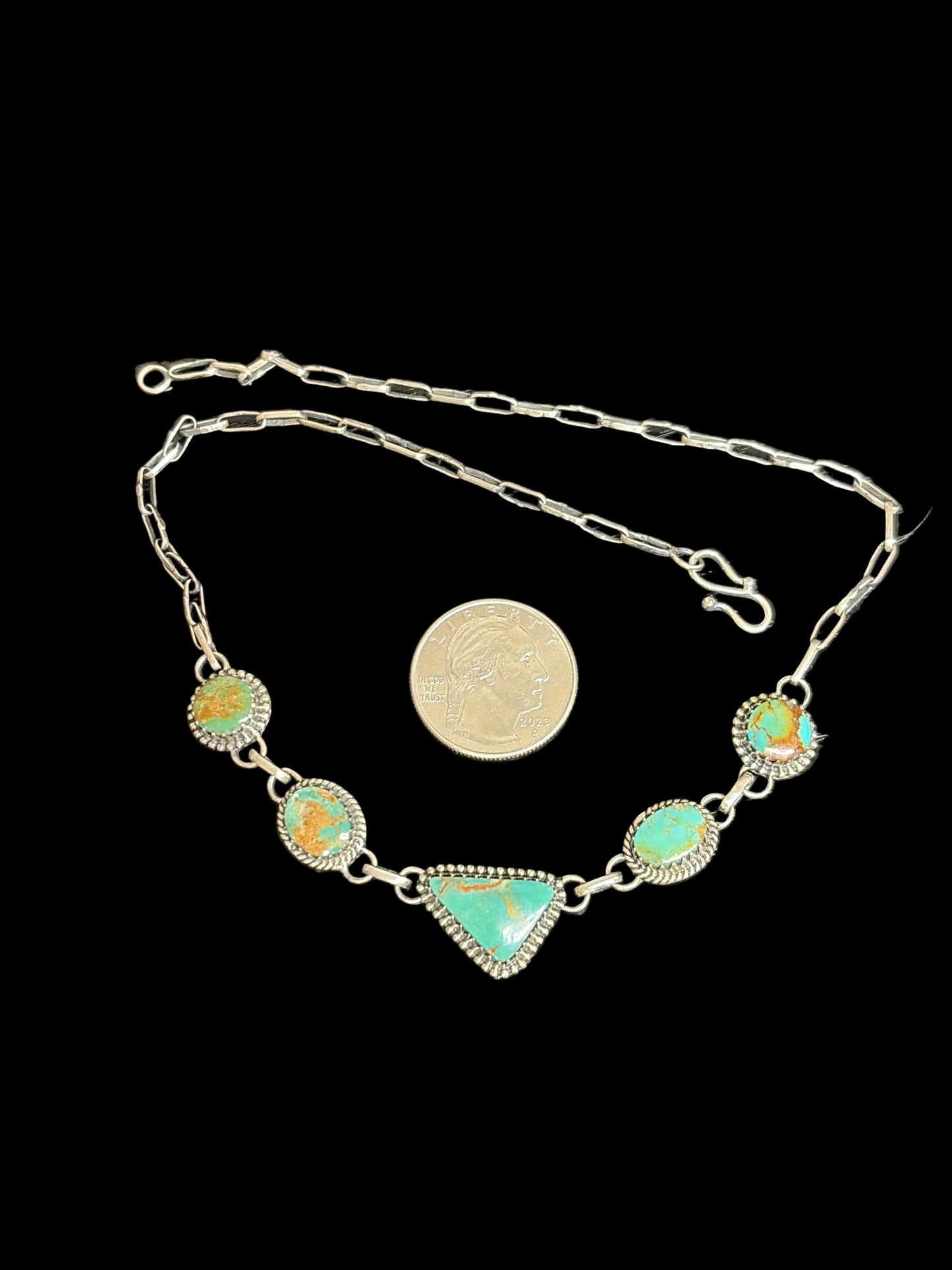 Handcrafted Kingman Turquoise Multi-Stone Choker