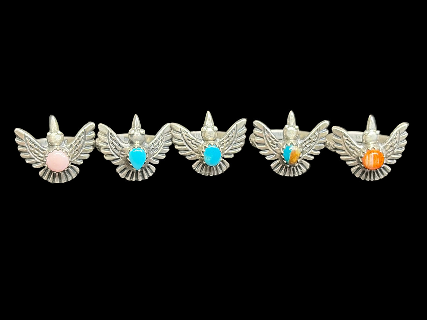 Handcrafted Detailed Bird Rings