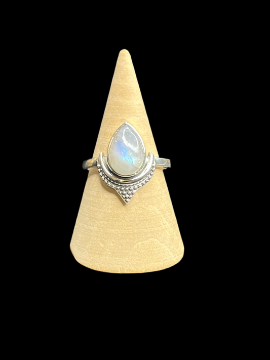 Rainbow Moonstone Rings