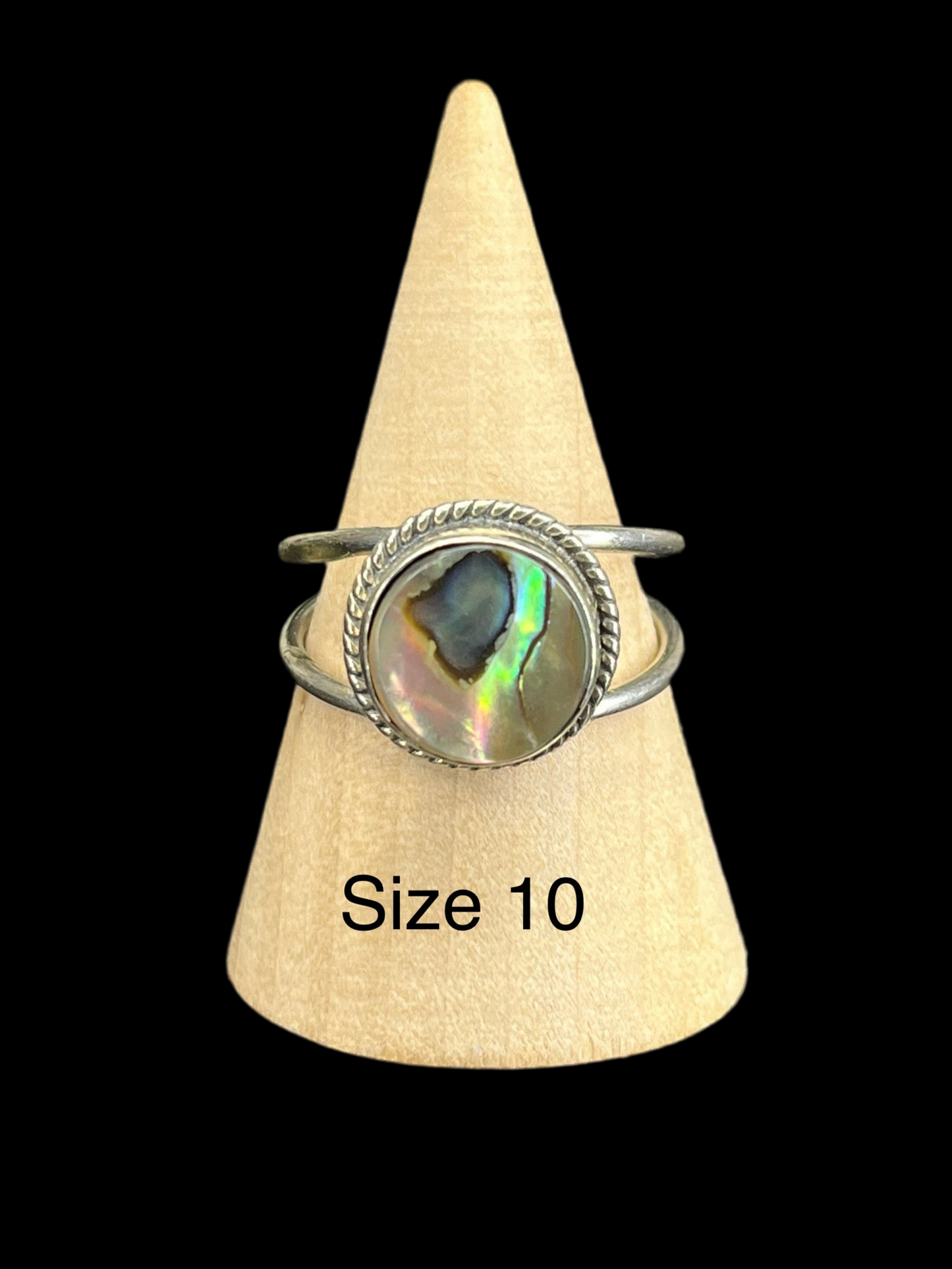Abalone Sterling Silver Rings