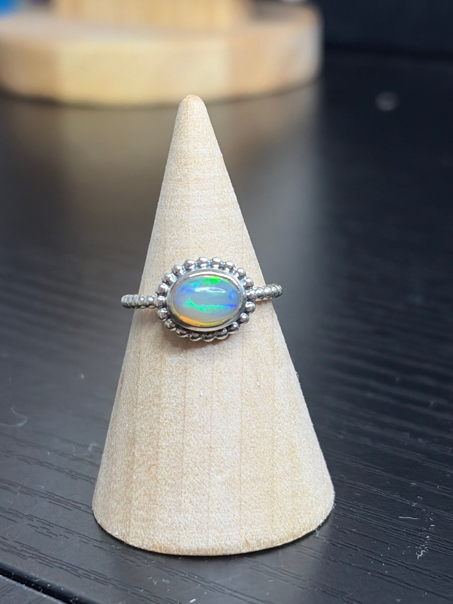 Ethiopian Opal Sterling Silver Rings