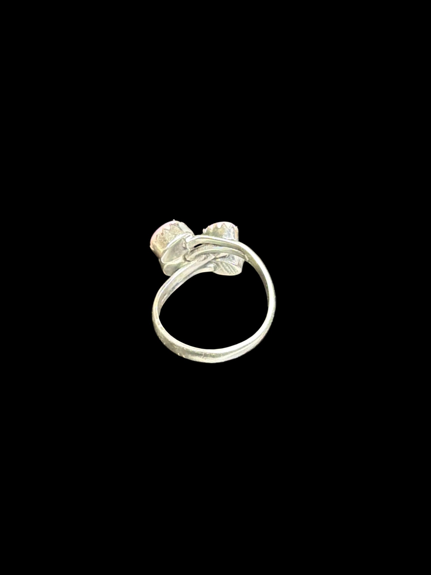 Handcrafted Multi-Pink Conch Ring - size 10