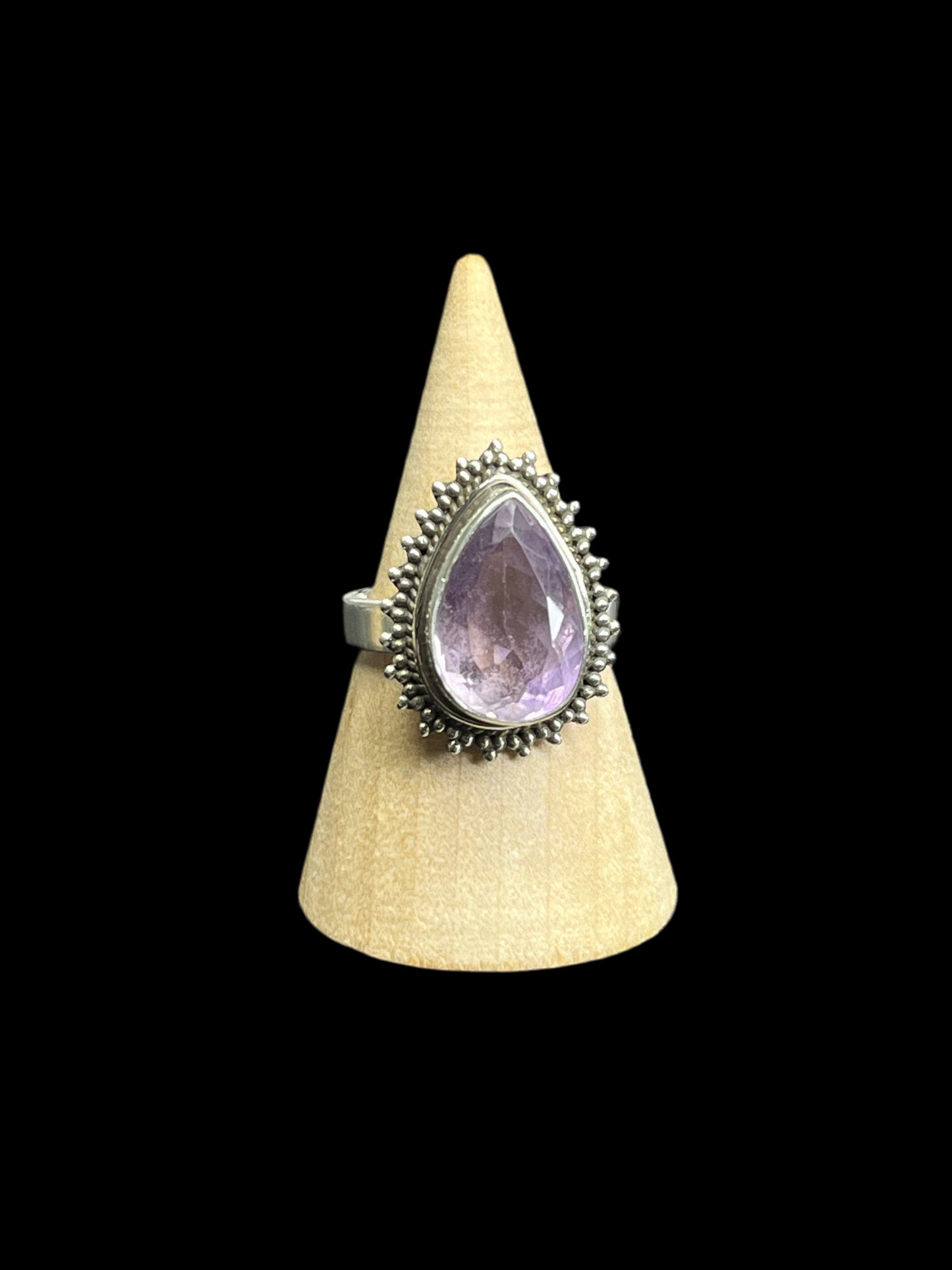 Amethyst Statement Ring - size 9