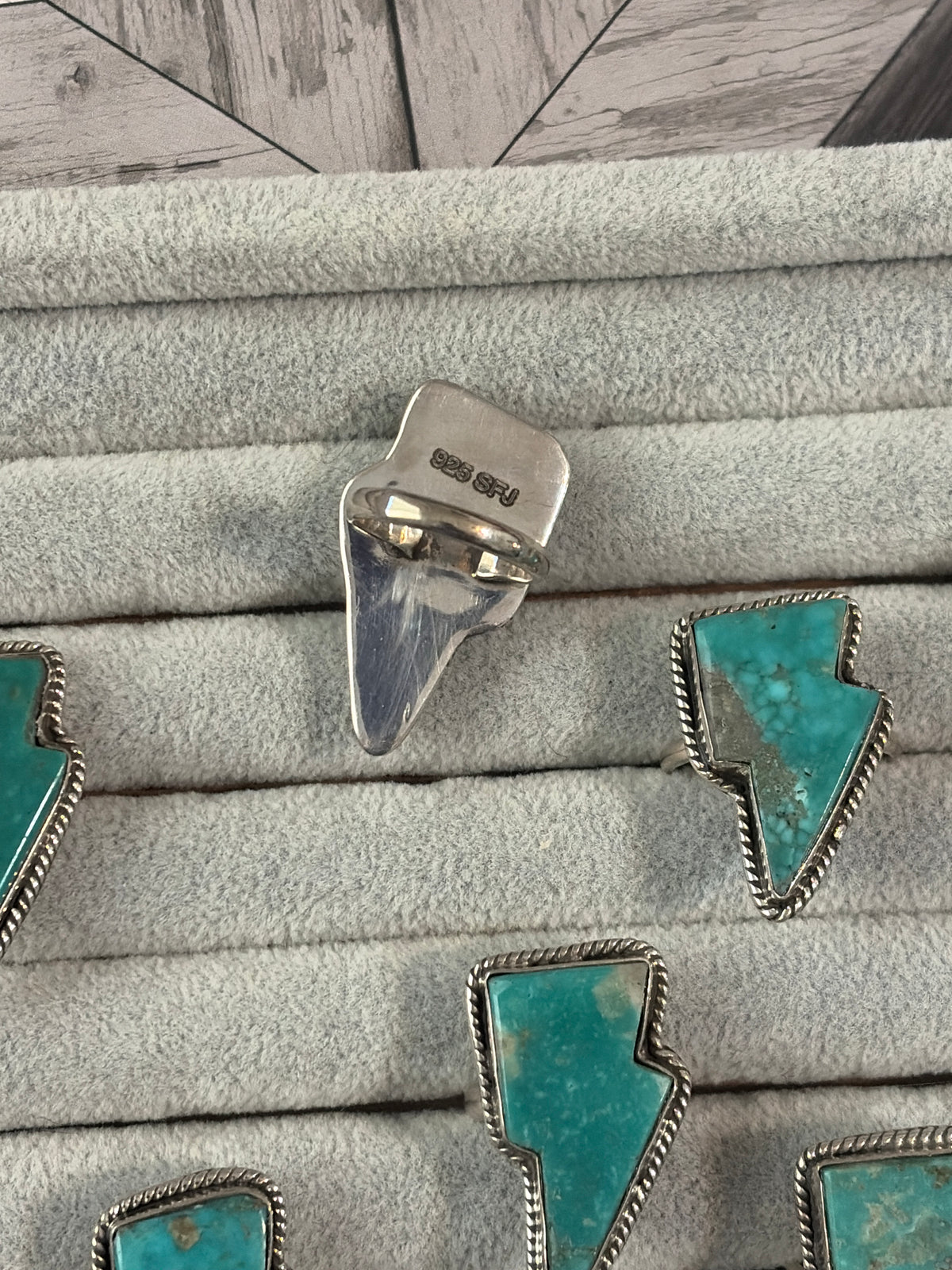 The Turquoise Bolt Rings