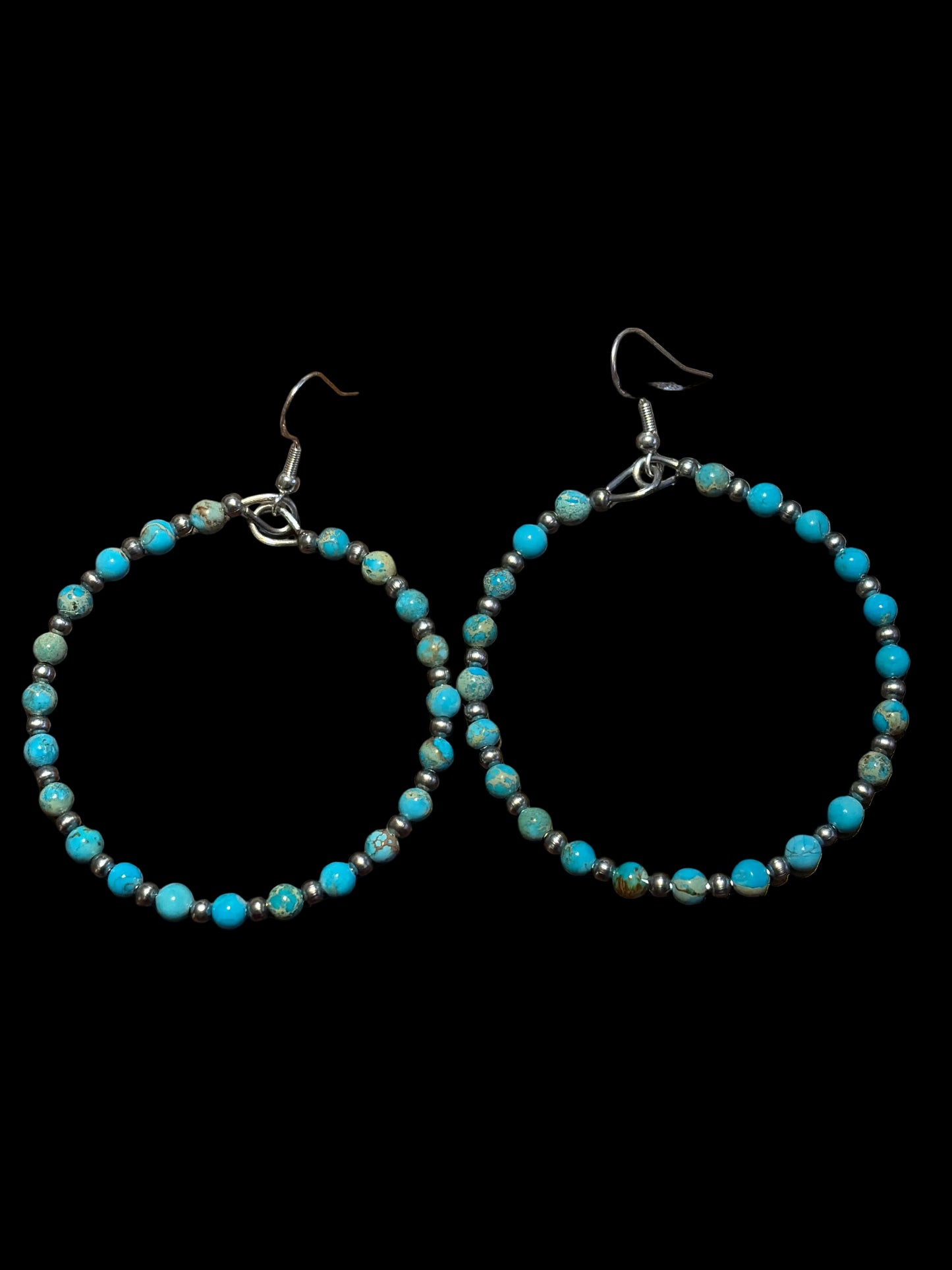 Desert Steel & Sediment Jasper 2.75” Hoop Earrings