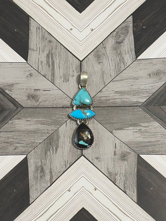 Triple Turquoise Pendant