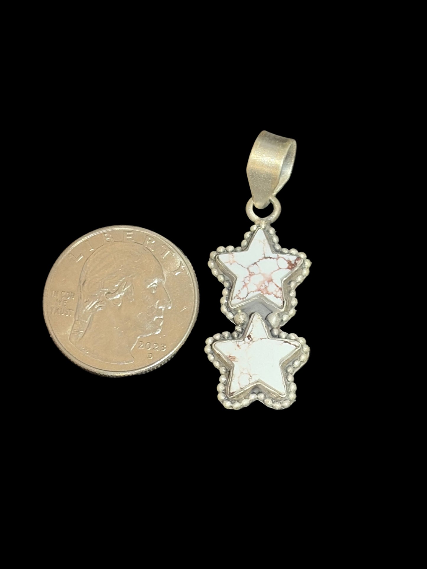 Wild Horse Jasper Double Star Pendant