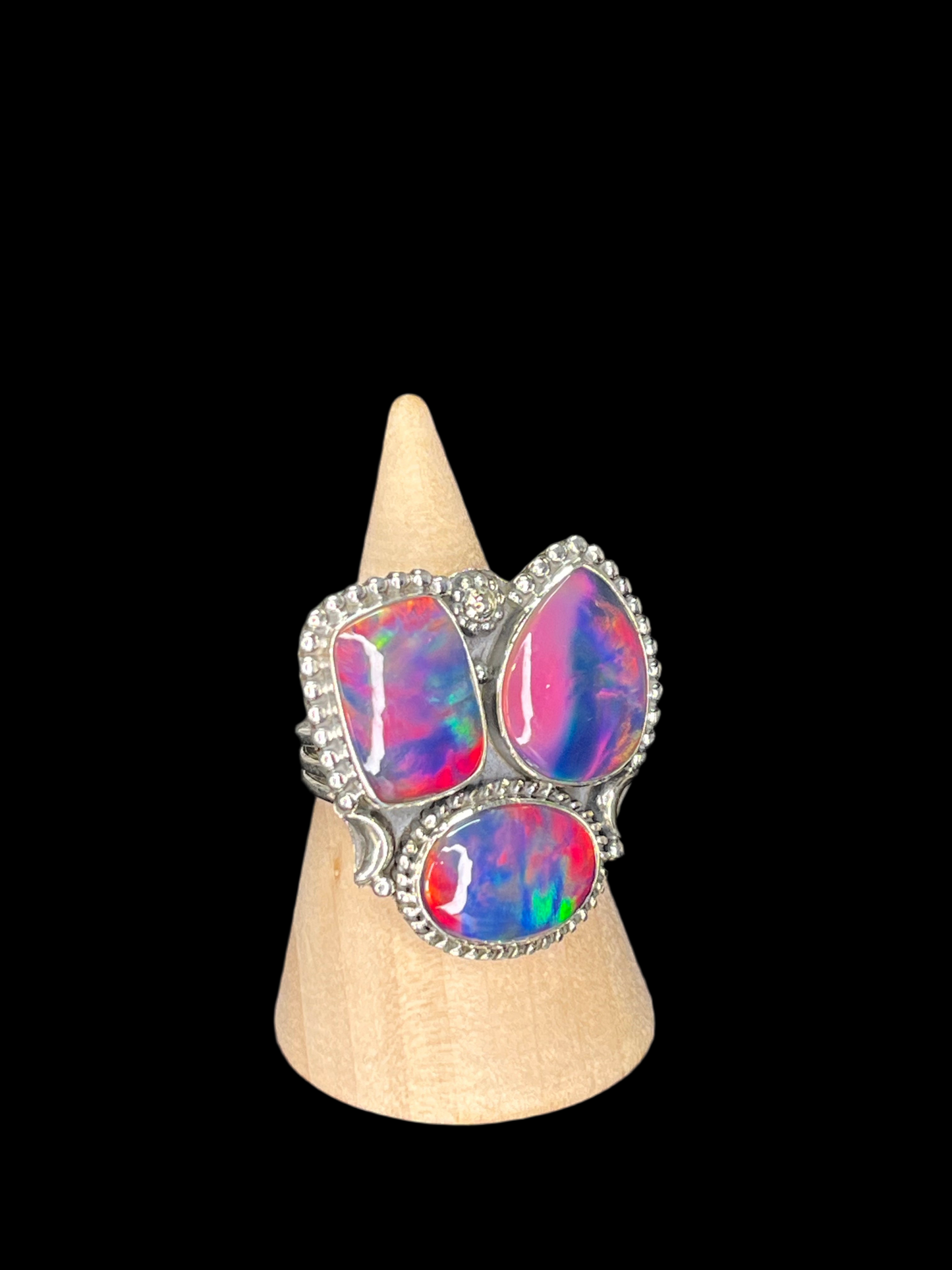 Aurora Opal Statement Rings