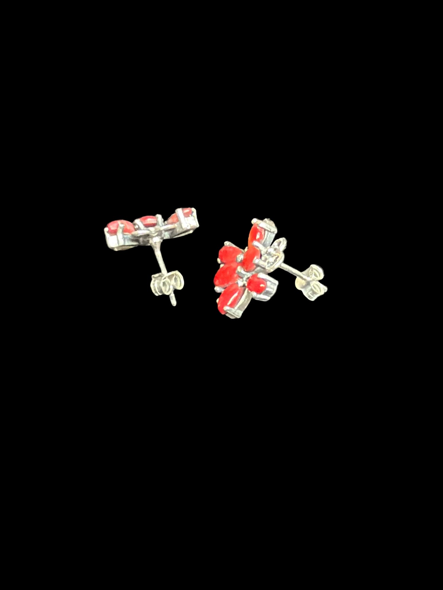 Italian Coral Butterfly Earrings