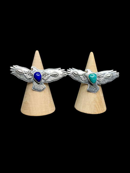 Sterling Silver Eagle Rings