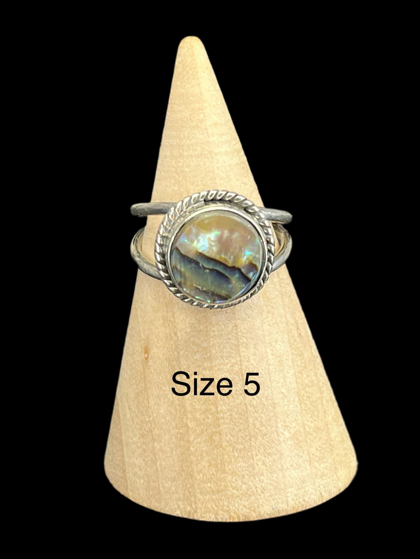 Abalone Sterling Silver Rings