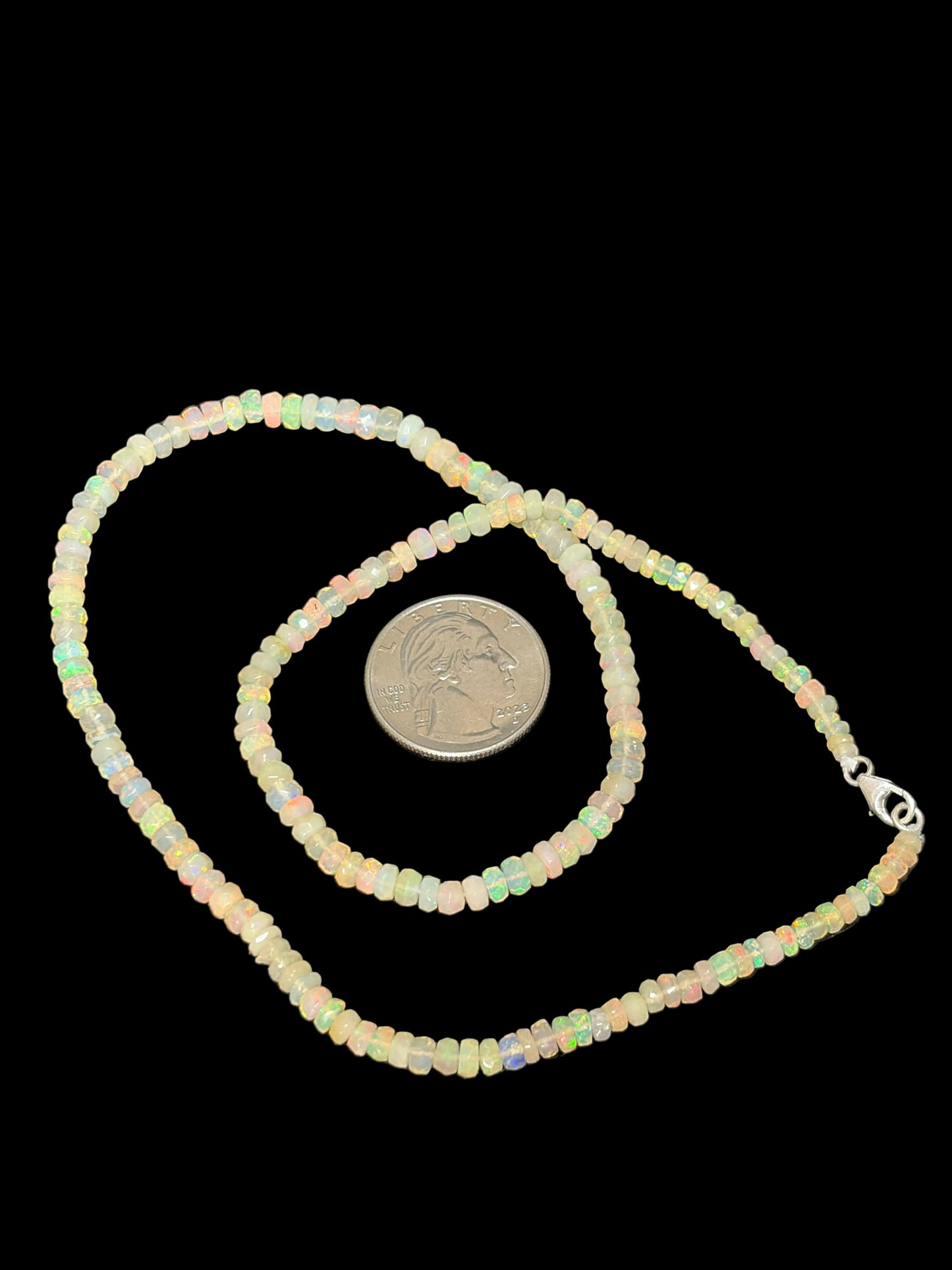 Ethiopian Fire Opal Necklace - 18”