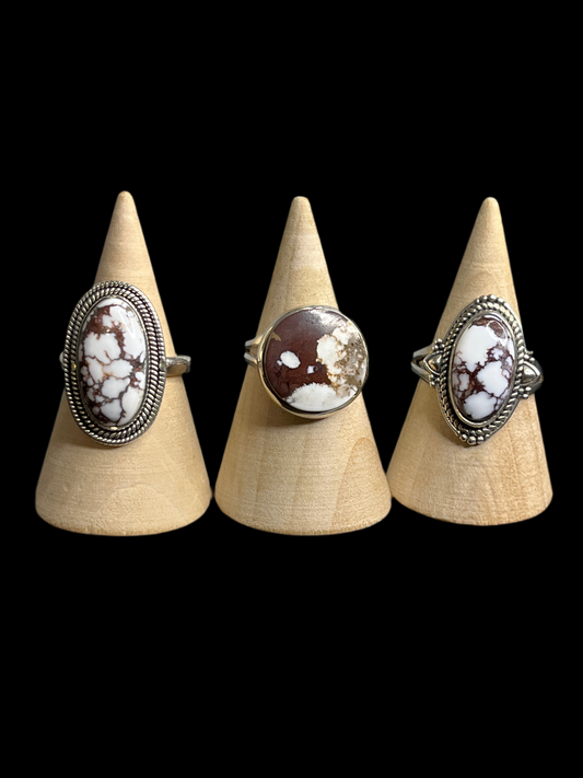 Wild Horse Jasper Sterling Silver Rings