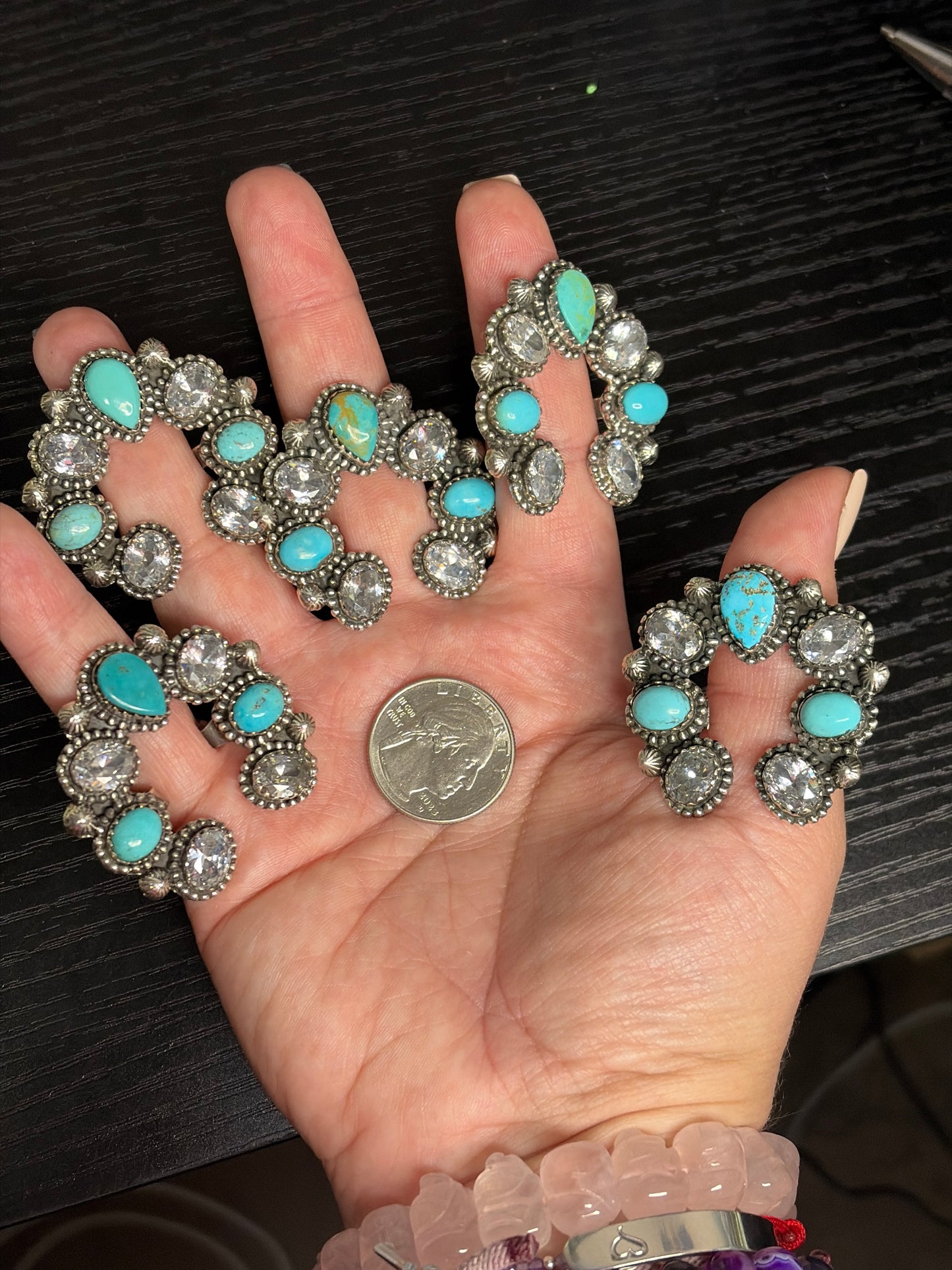 Southwest Sparkle Naja Style Ring (see description)