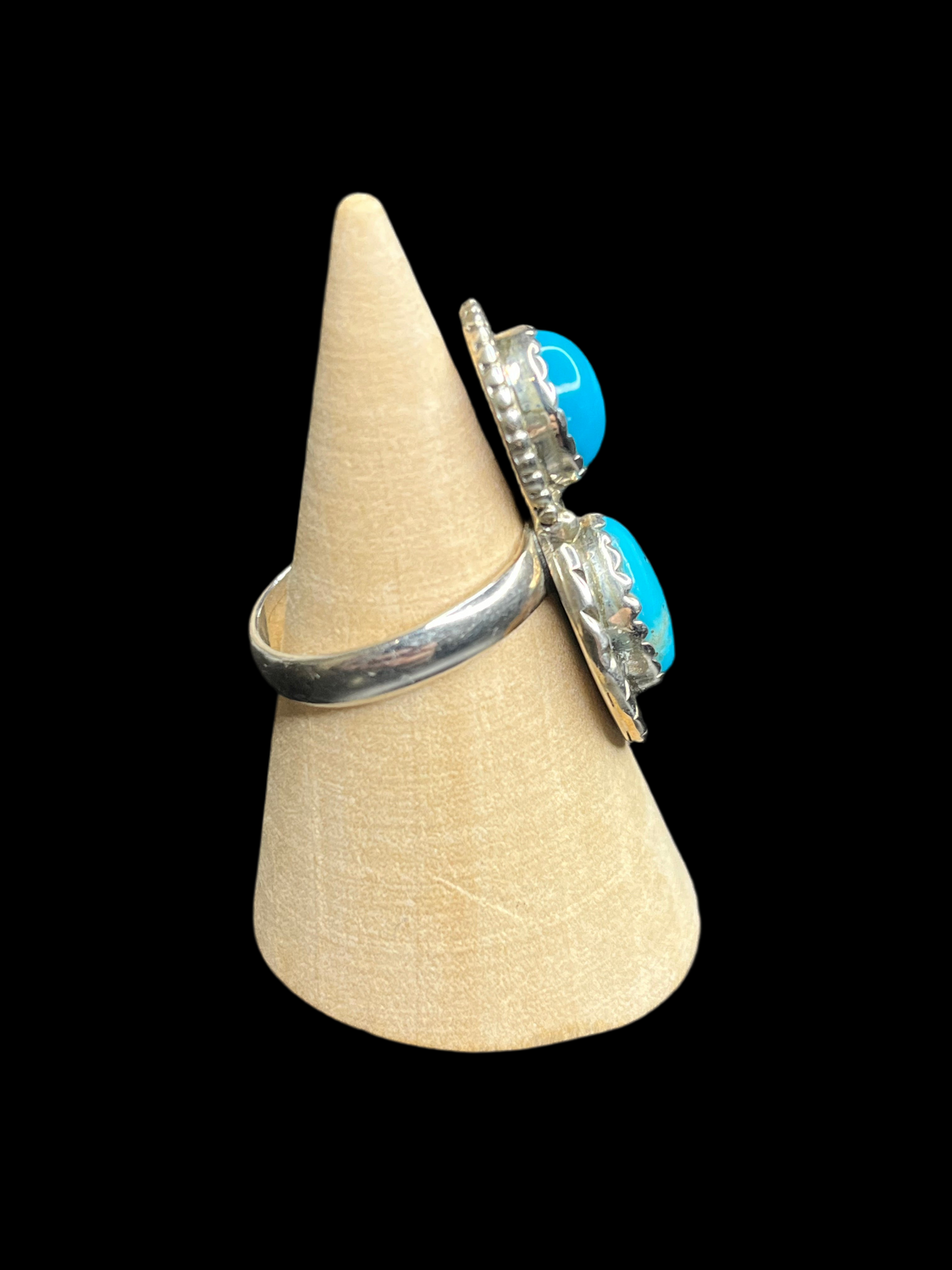 Turquoise Sterling Silver Ring - Size 7.5