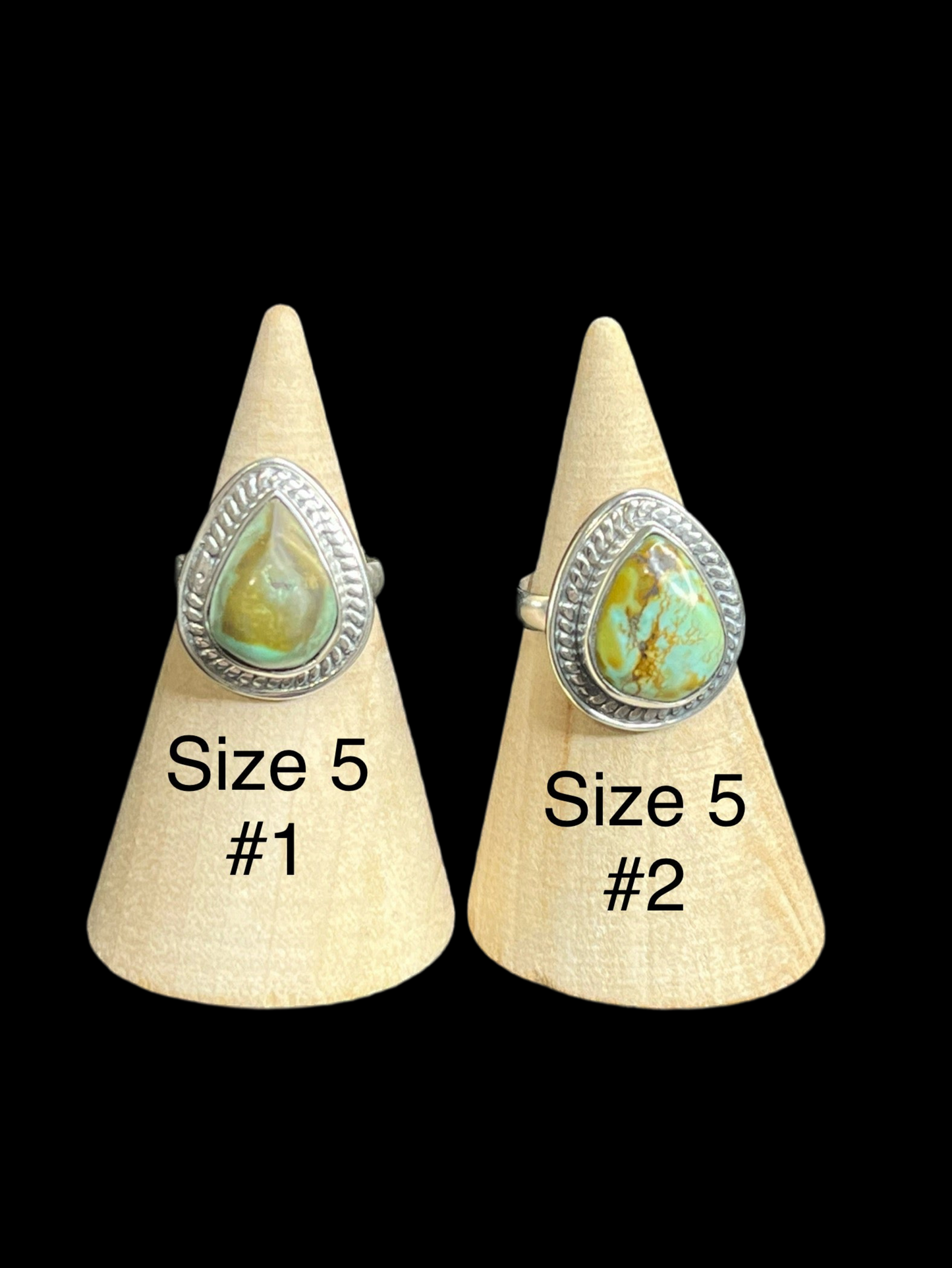 Tibetan Turquoise Sterling Silver Rings