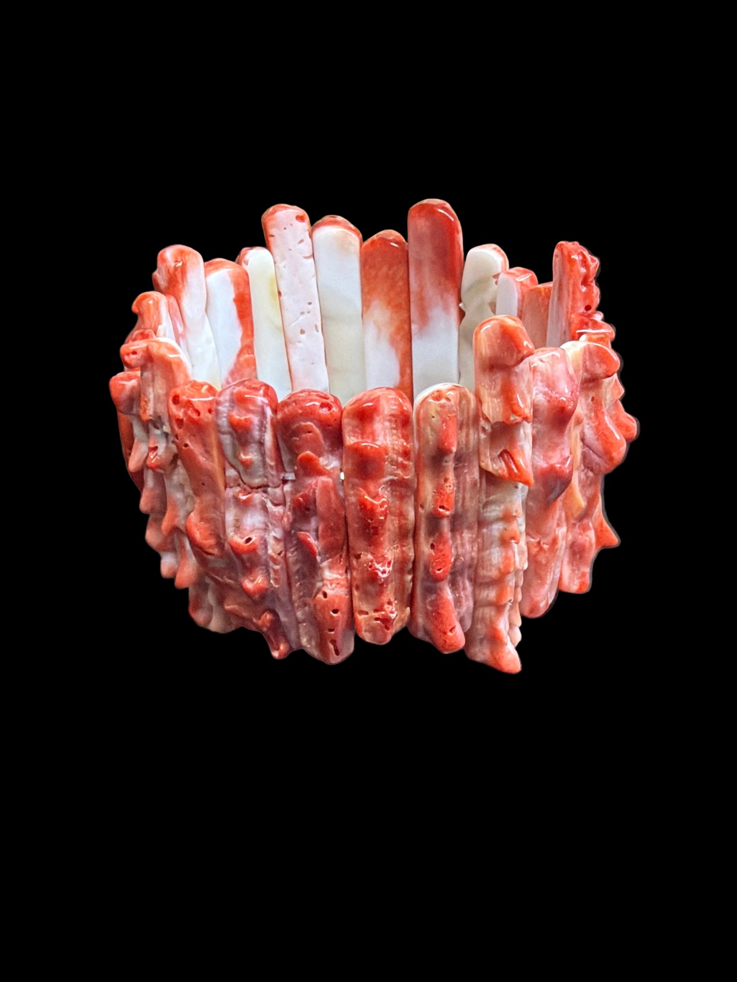 Red Spiny Oyster Stretch Bracelet