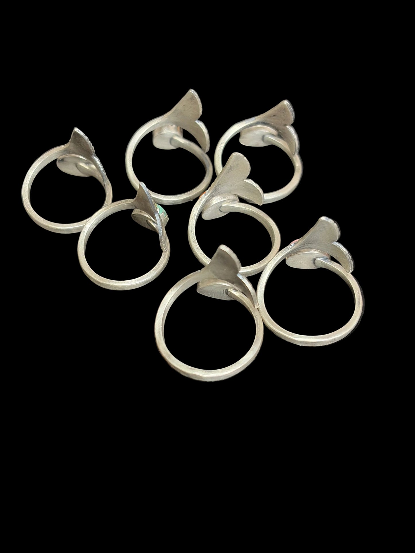 Handcrafted Silver Fin Jewelry Bypass Mermaid Rings