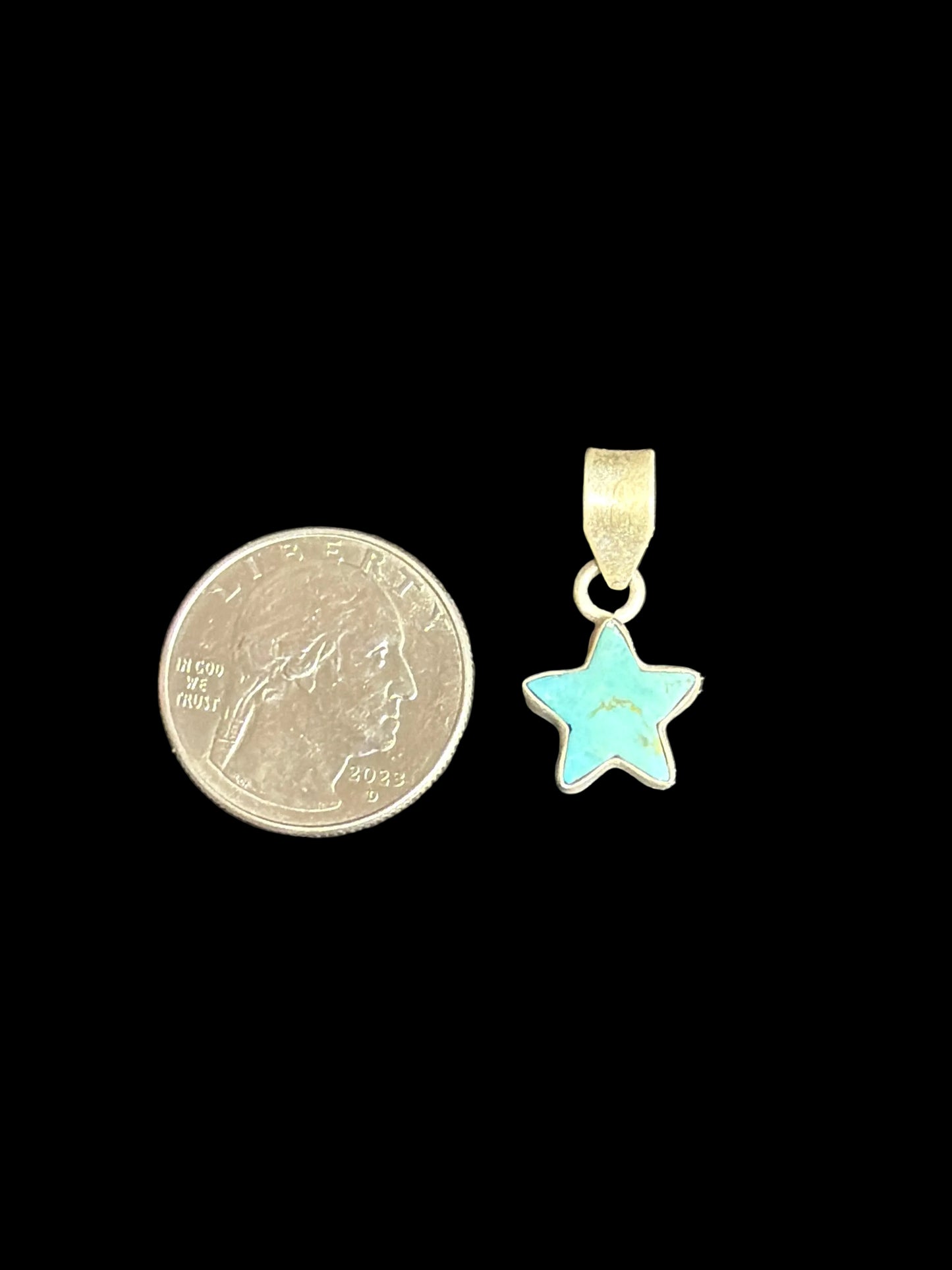 Petite Kingman Turquoise Star Pendant