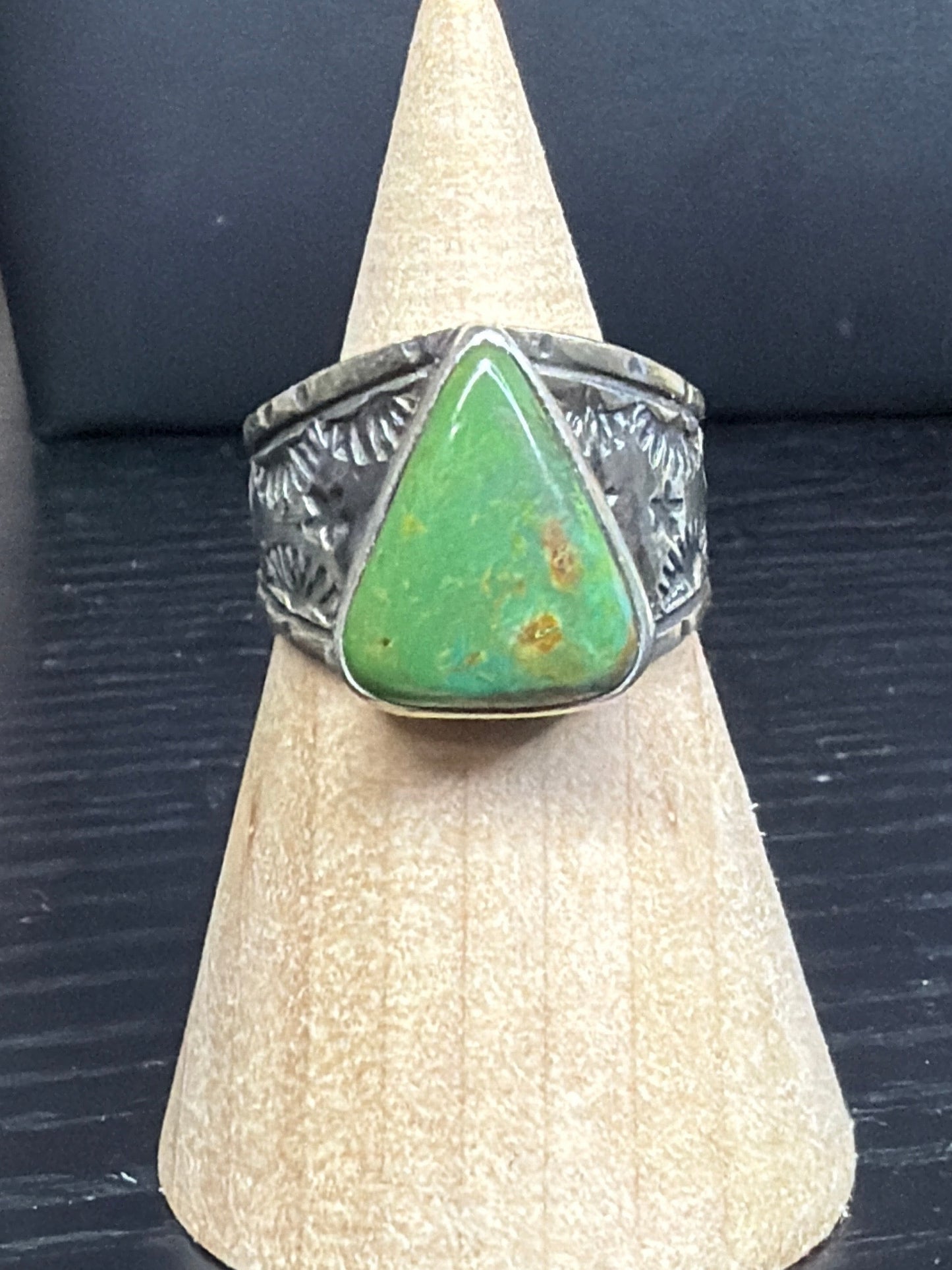 Handcrafted Thick Band & Genuine Stone Rings