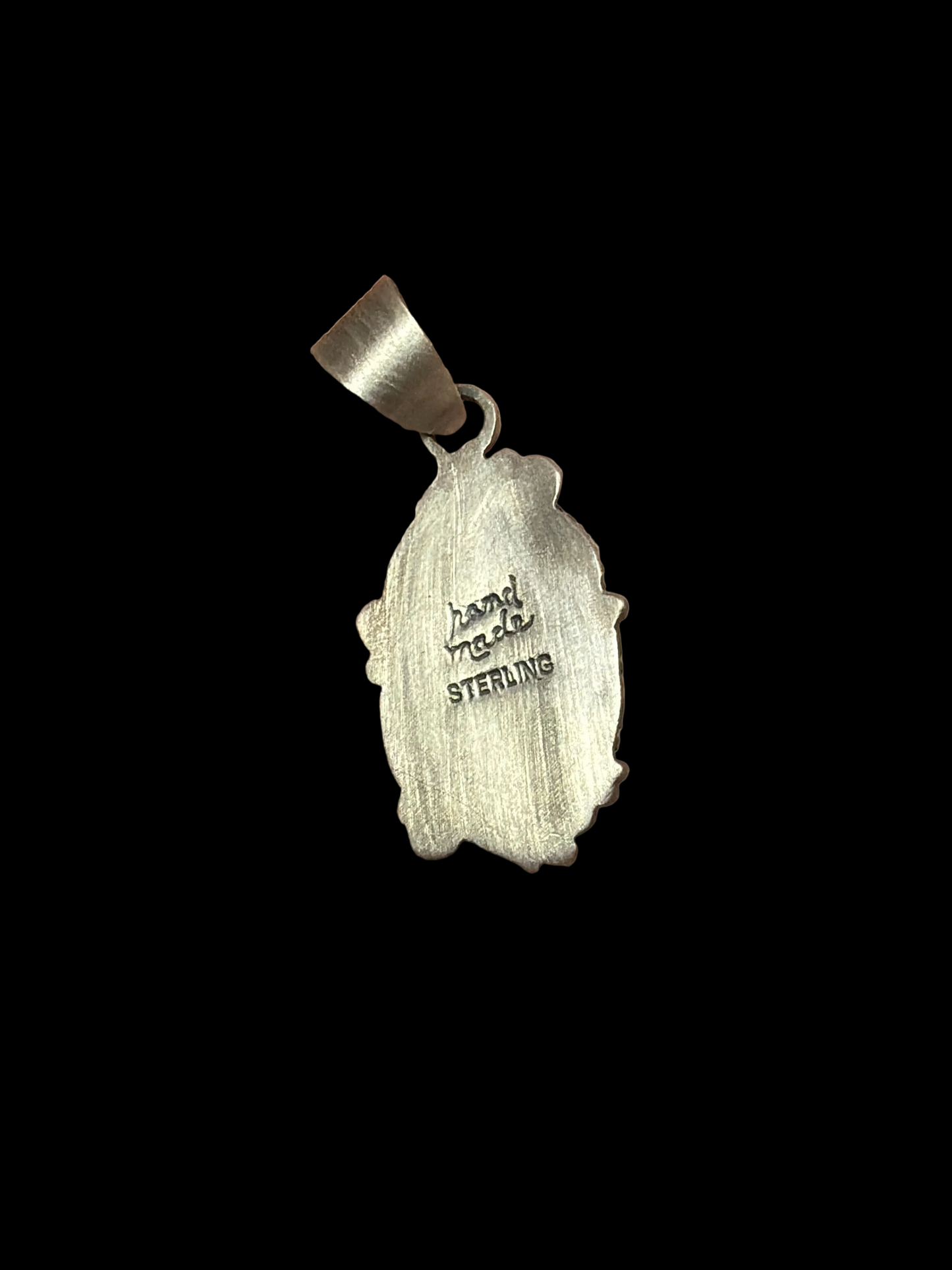 Handcrafted Kingman Turquoise & Feather Pendant