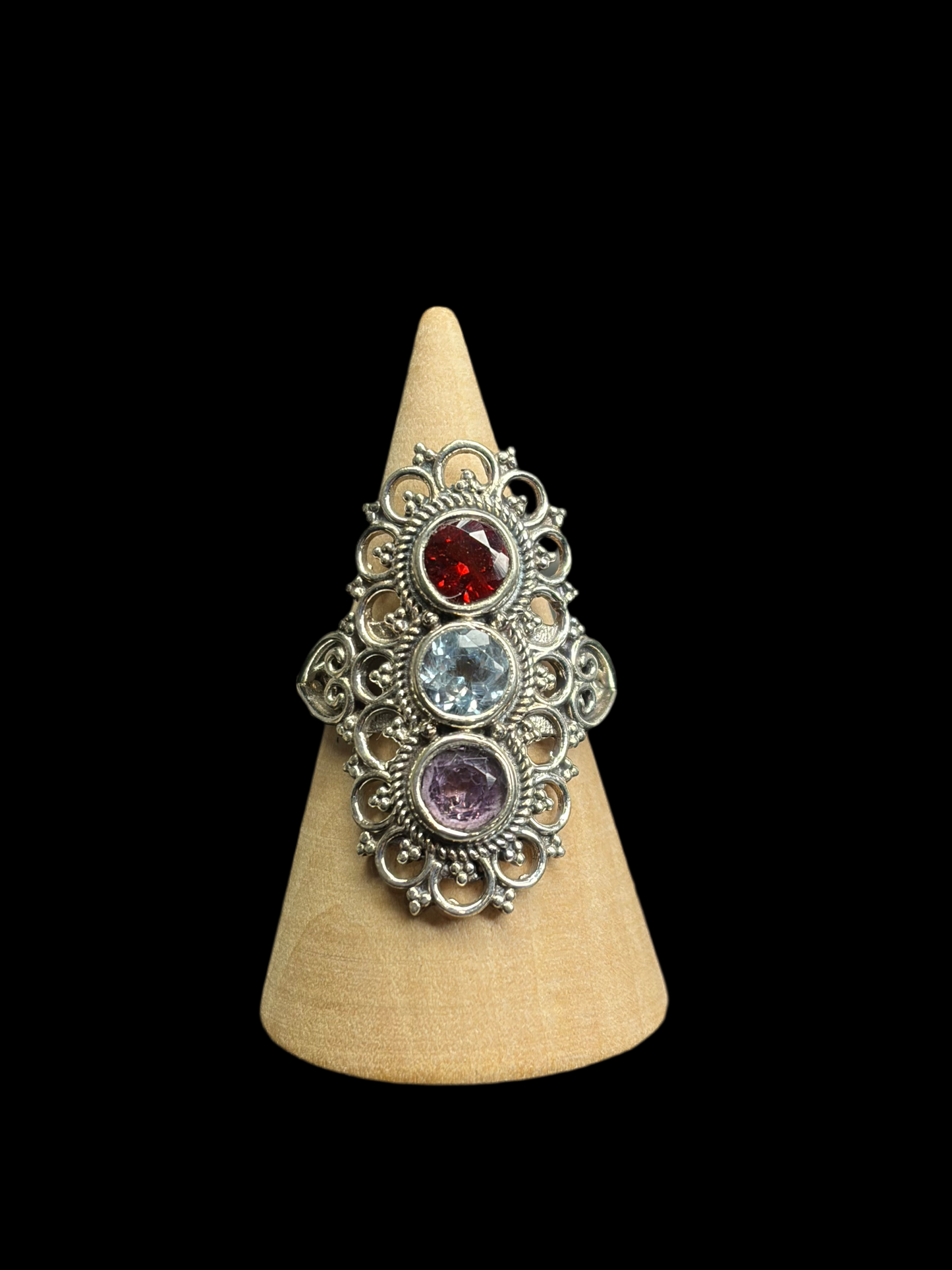 Multi-gemstone Sterling Silver Rings