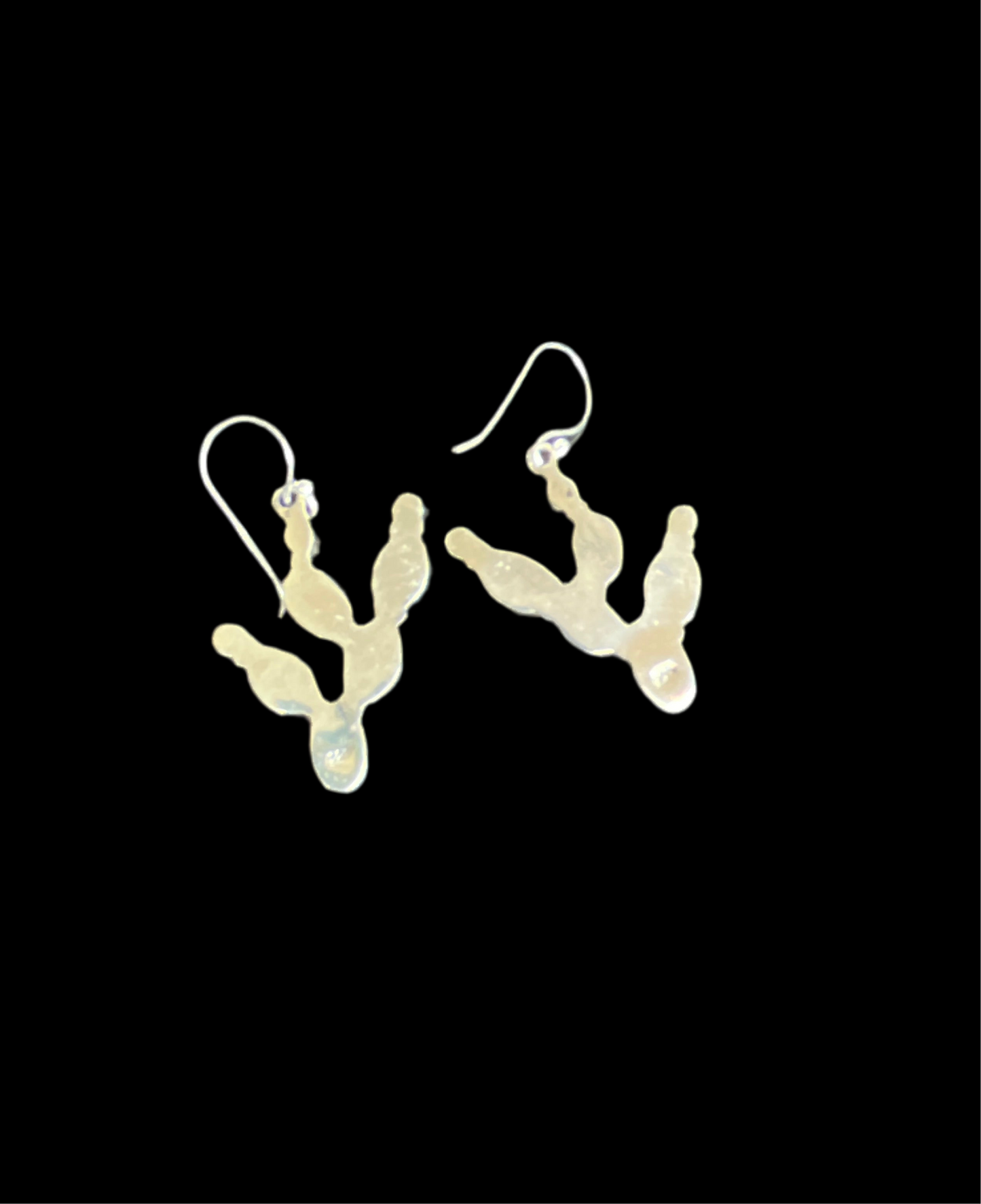 Kingman Turquoise & Coral Cactus Earrings