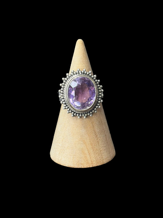 Natural Amethyst Ring - size 6