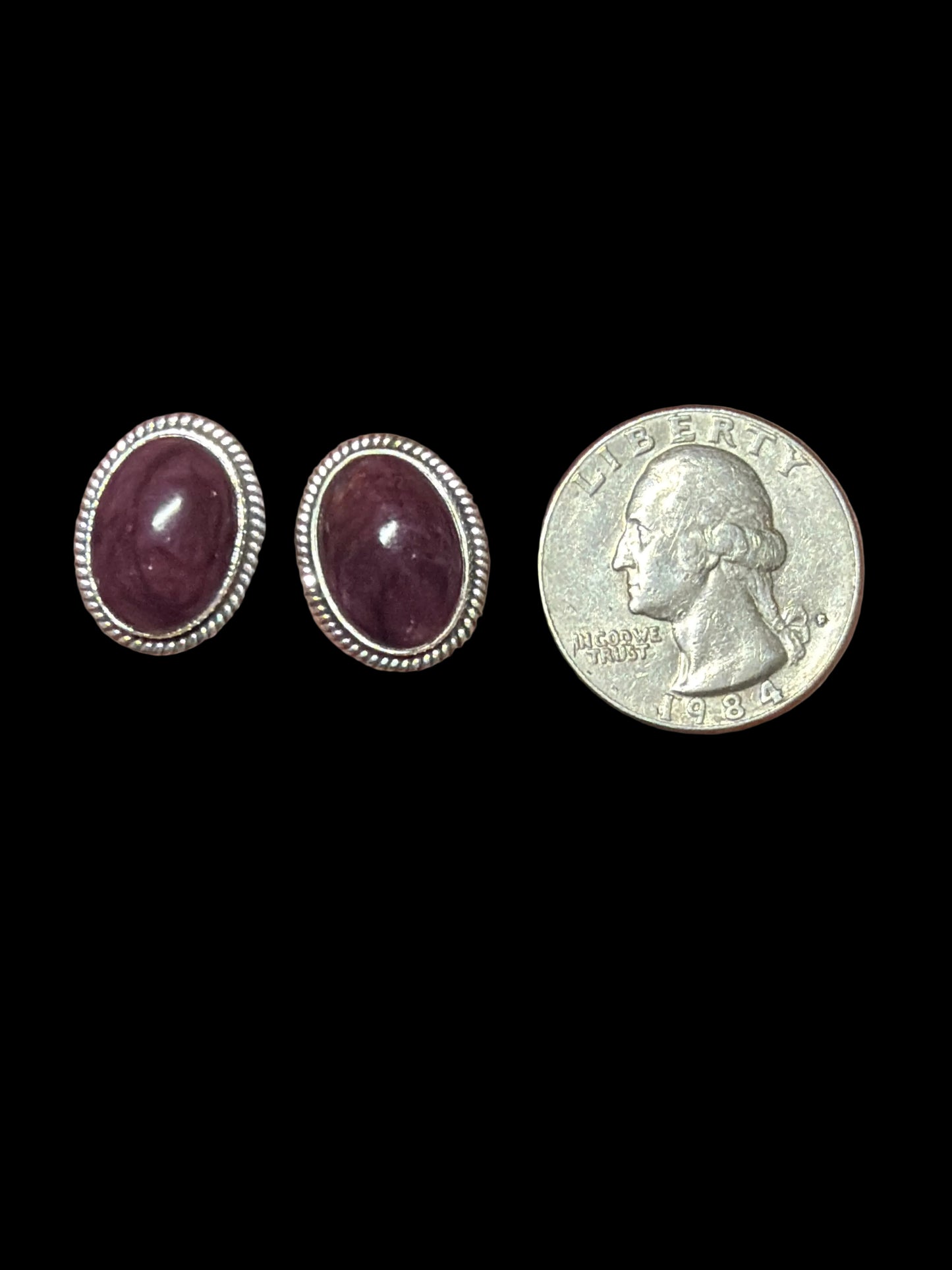Handmade Purple Spiny Earrings