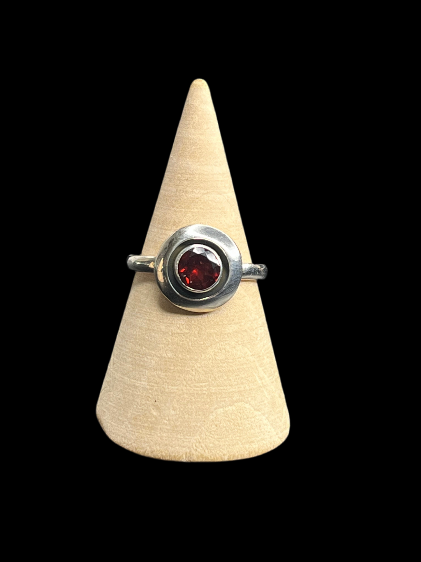 Garnet Sterling Silver Rings